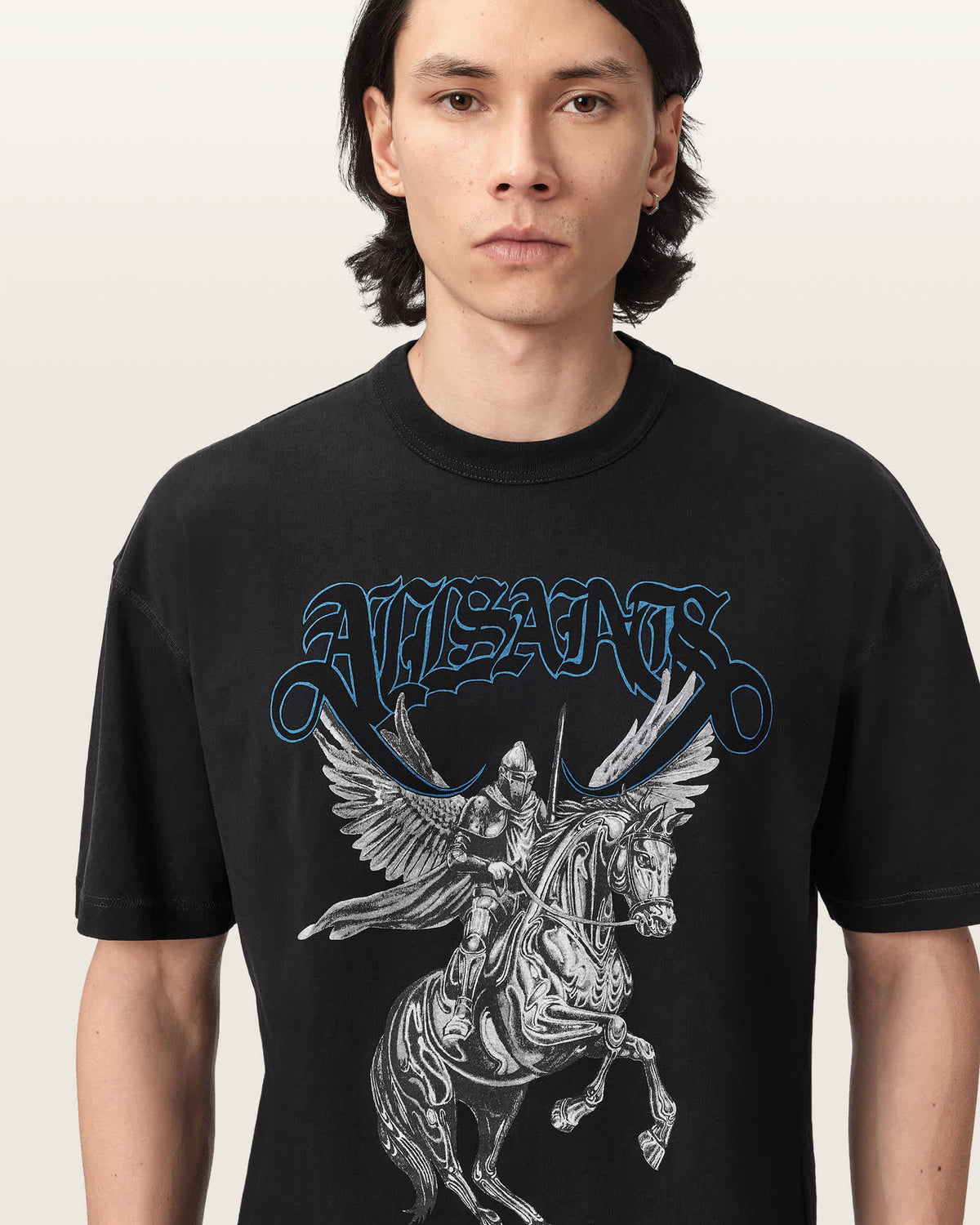 Seraph Short Sleeve Graphic T-Shirt Washed Black