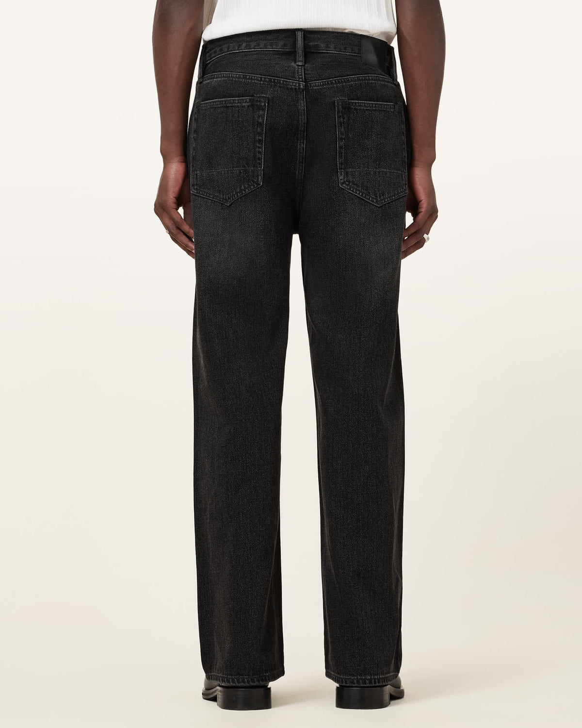 Lenny Loose Fit Wide Leg Denim Jeans Washed Black