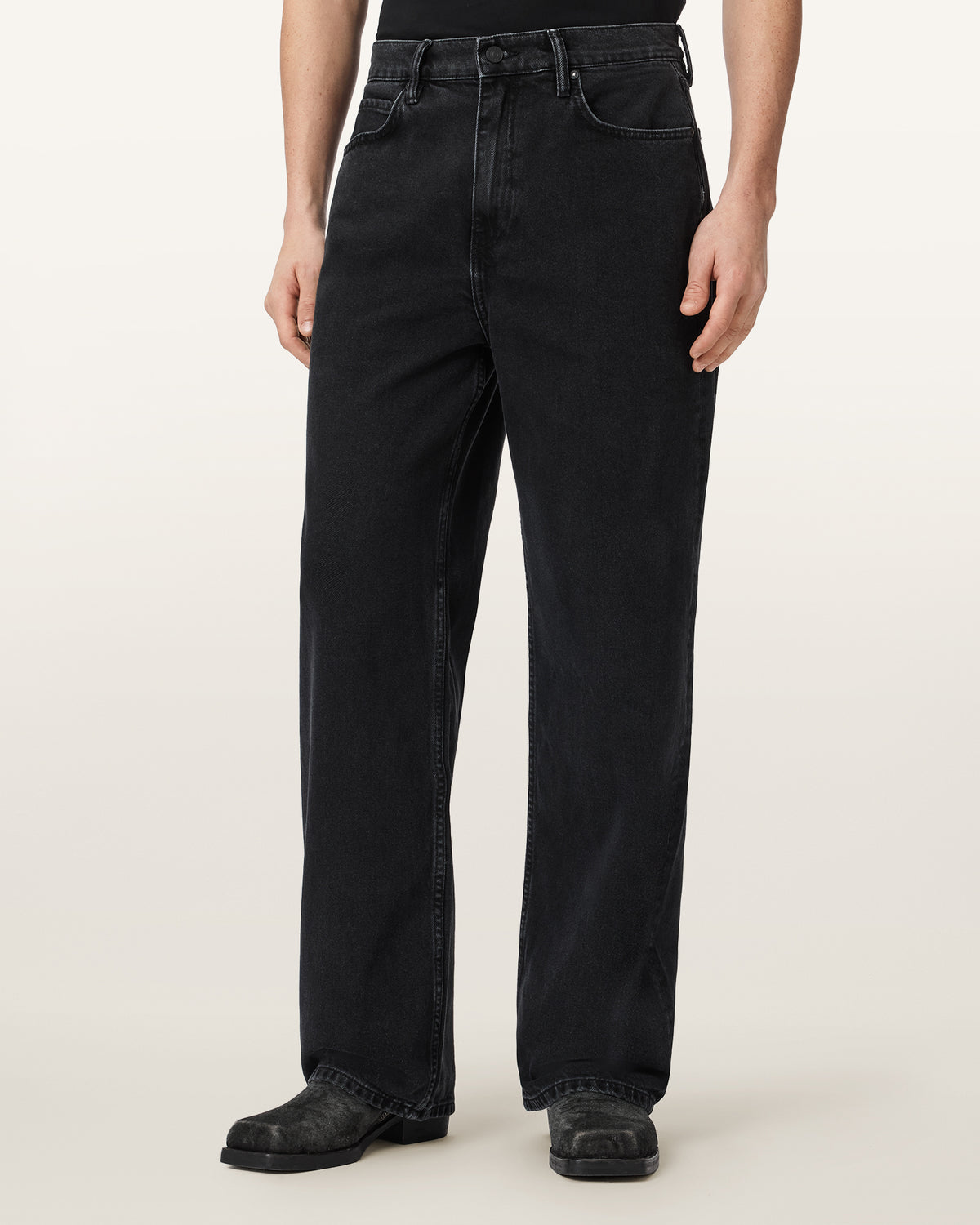 Lenny Loose Fit Wide Leg Denim Jeans