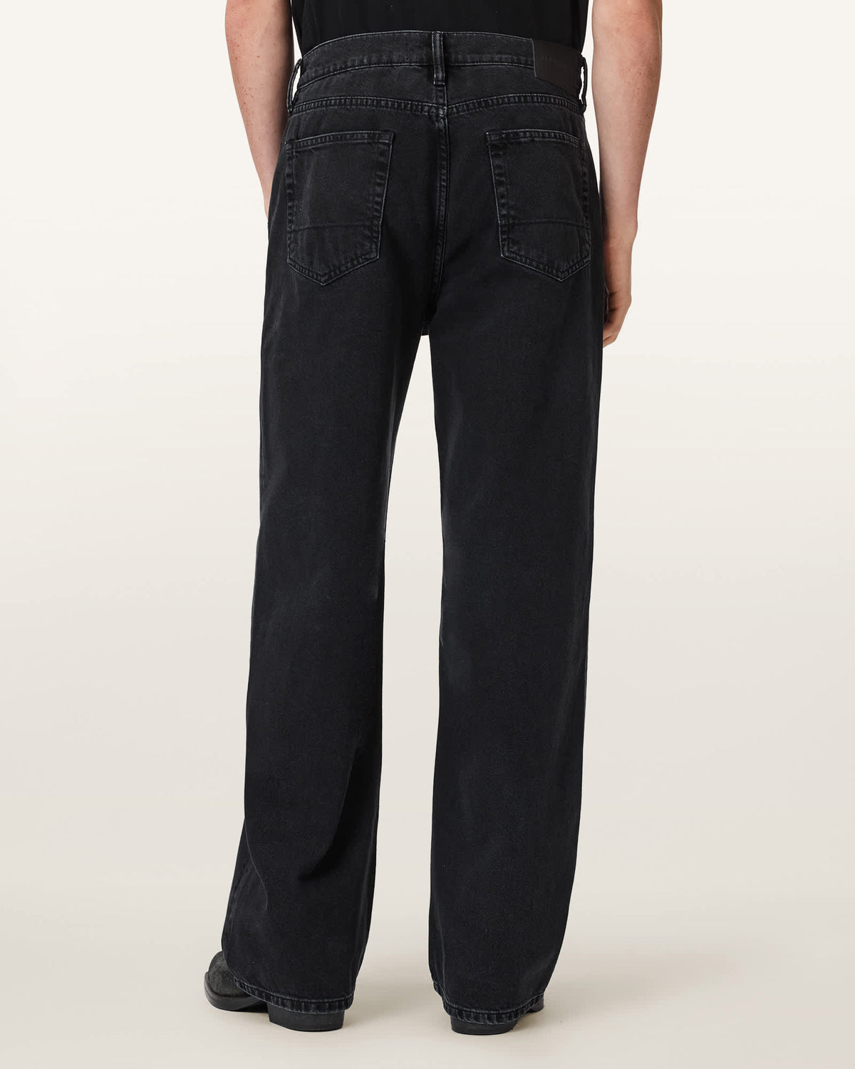 Lenny Loose Fit Wide Leg Denim Jeans Washed Black