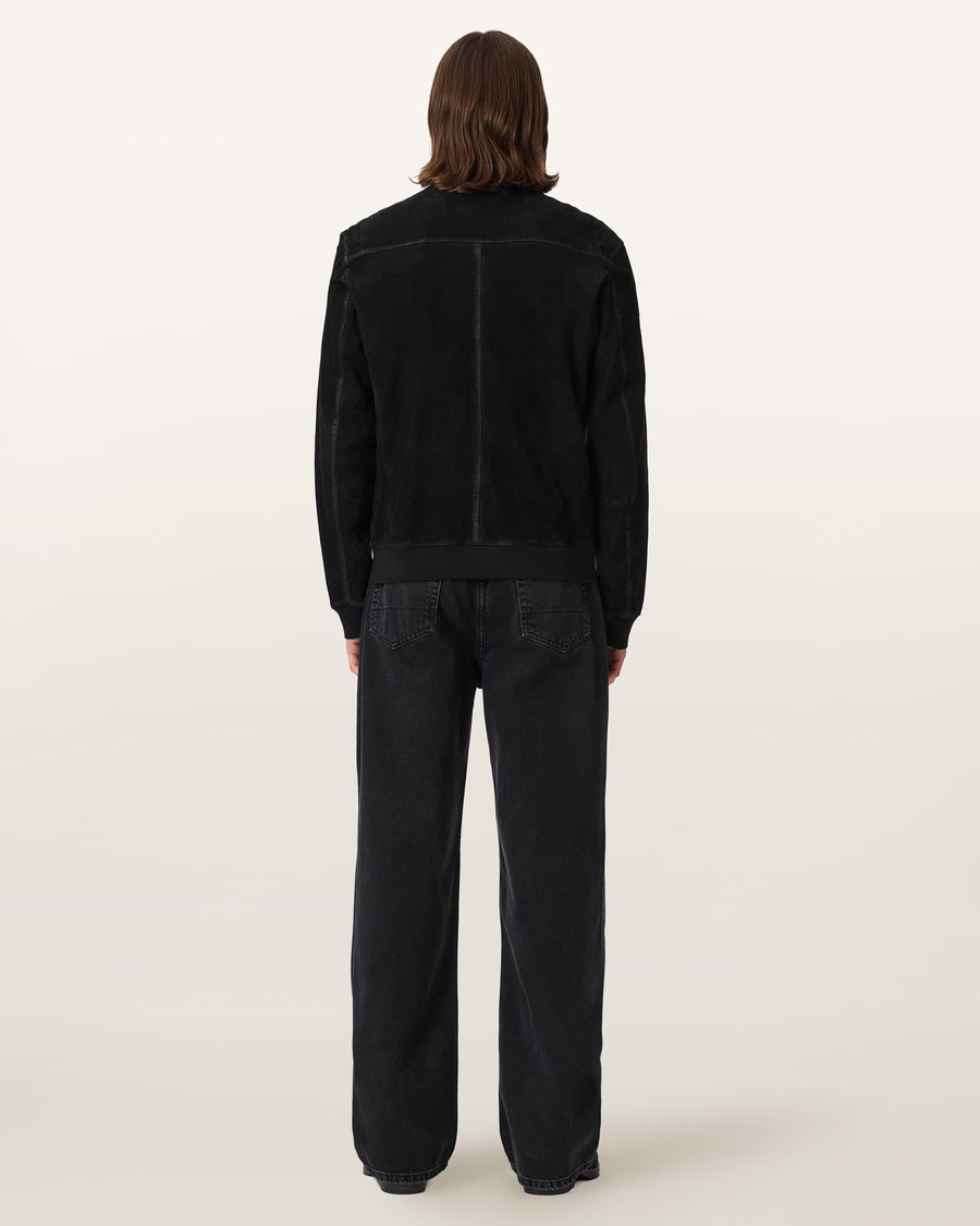 Lenny Loose Fit Wide Leg Denim Jeans Washed Black