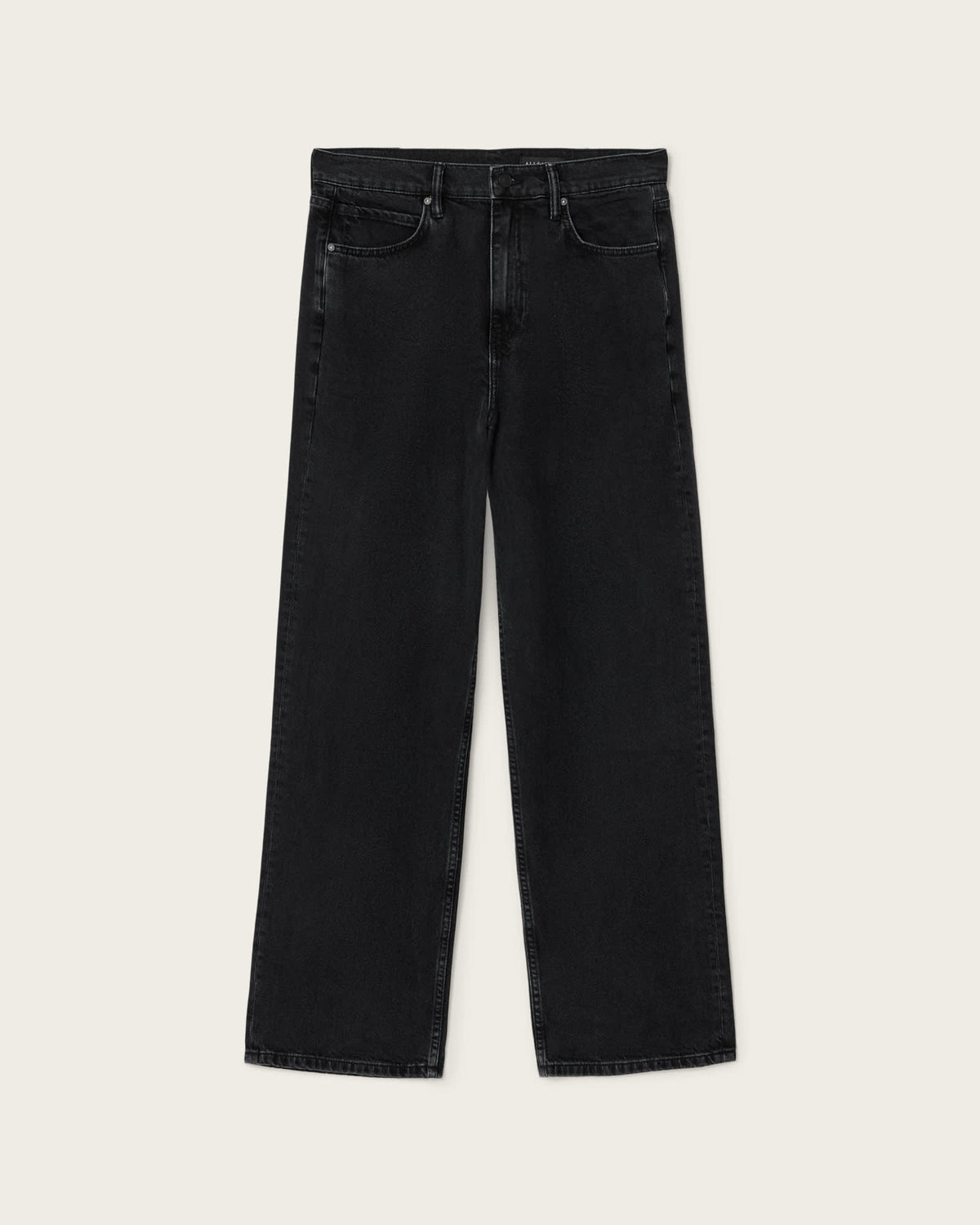 Lenny Loose Fit Wide Leg Denim Jeans Washed Black