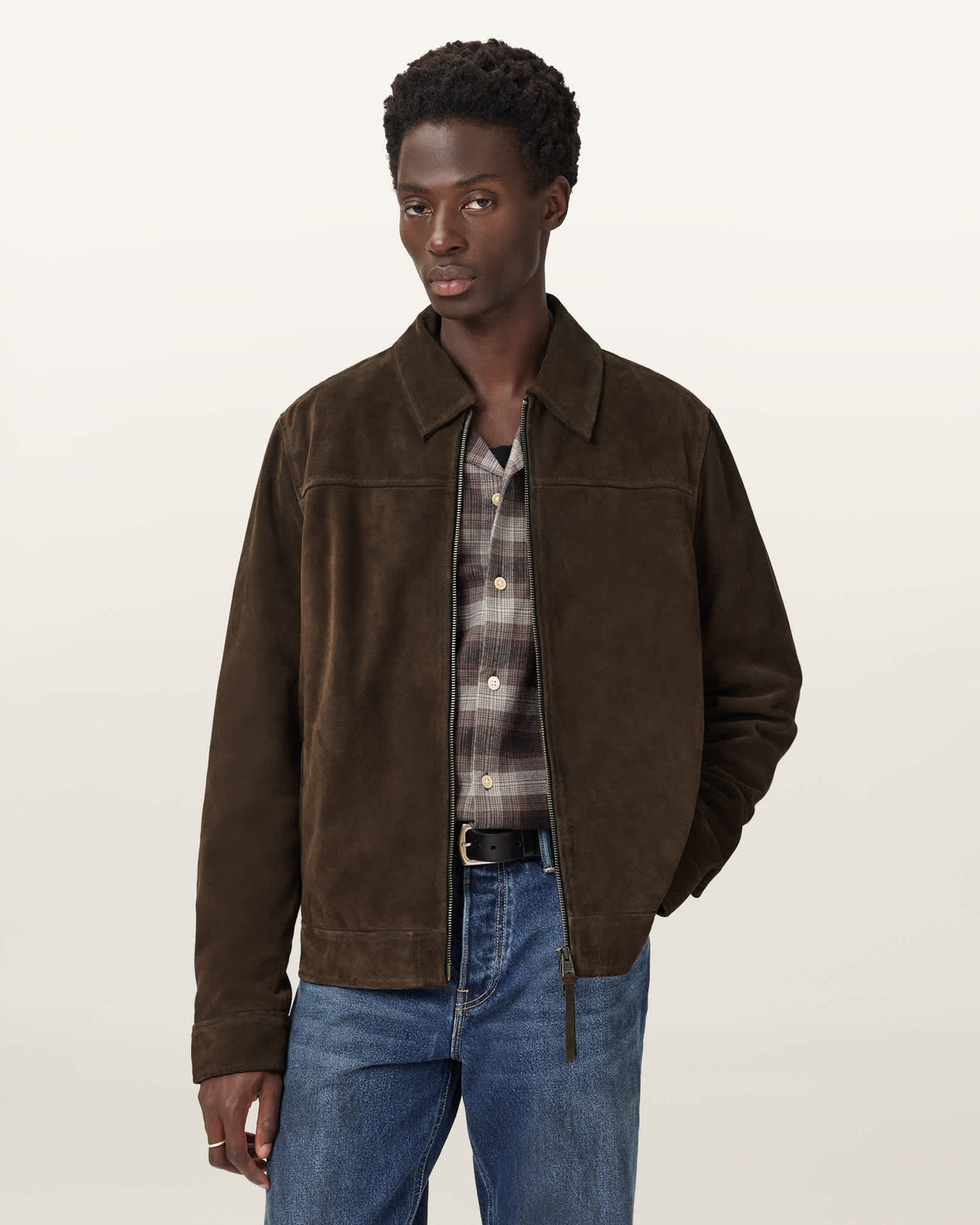 Rhone Suede Jacket COCOA BROWN