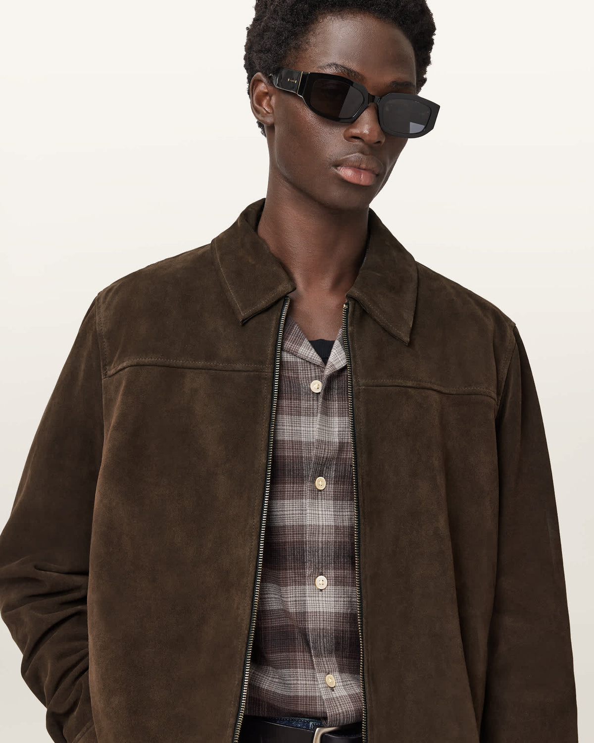 Rhone Suede Jacket COCOA BROWN