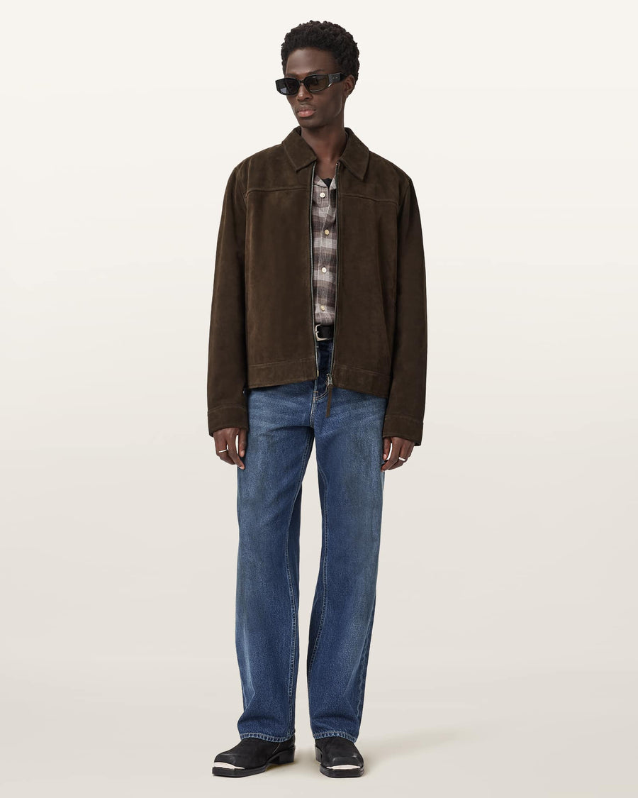 Rhone Suede Jacket COCOA BROWN