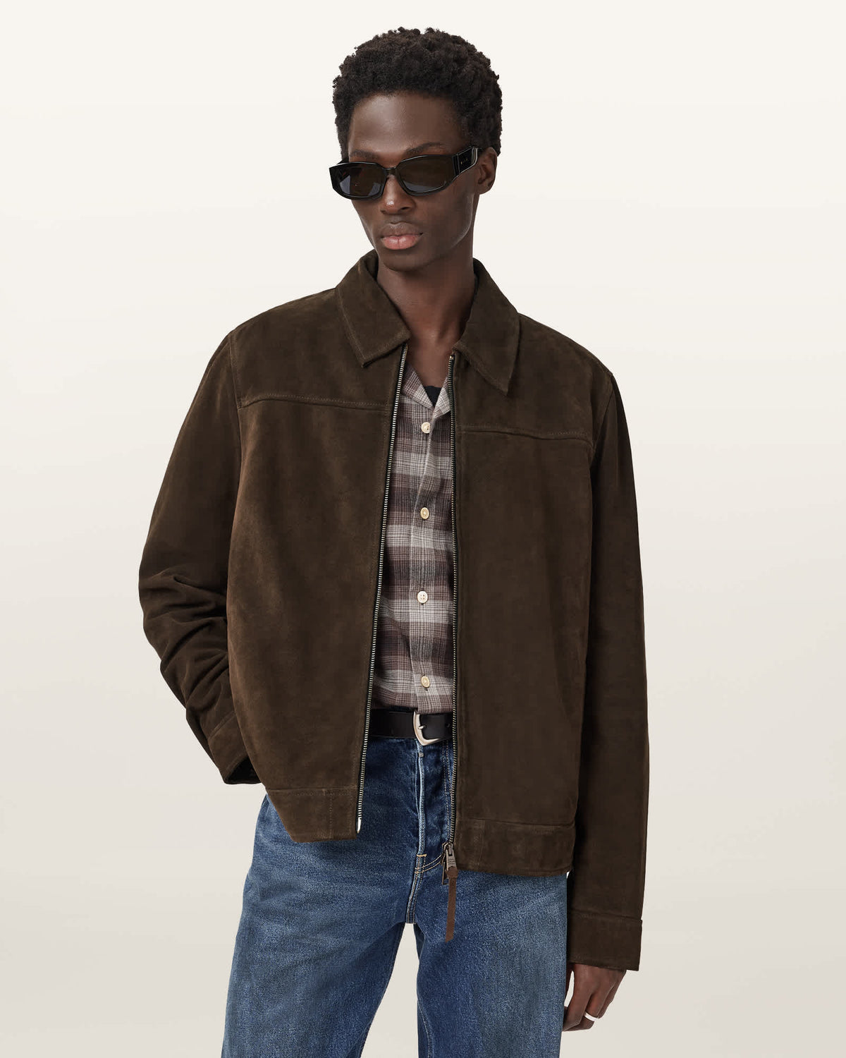 Rhone Suede Jacket COCOA BROWN