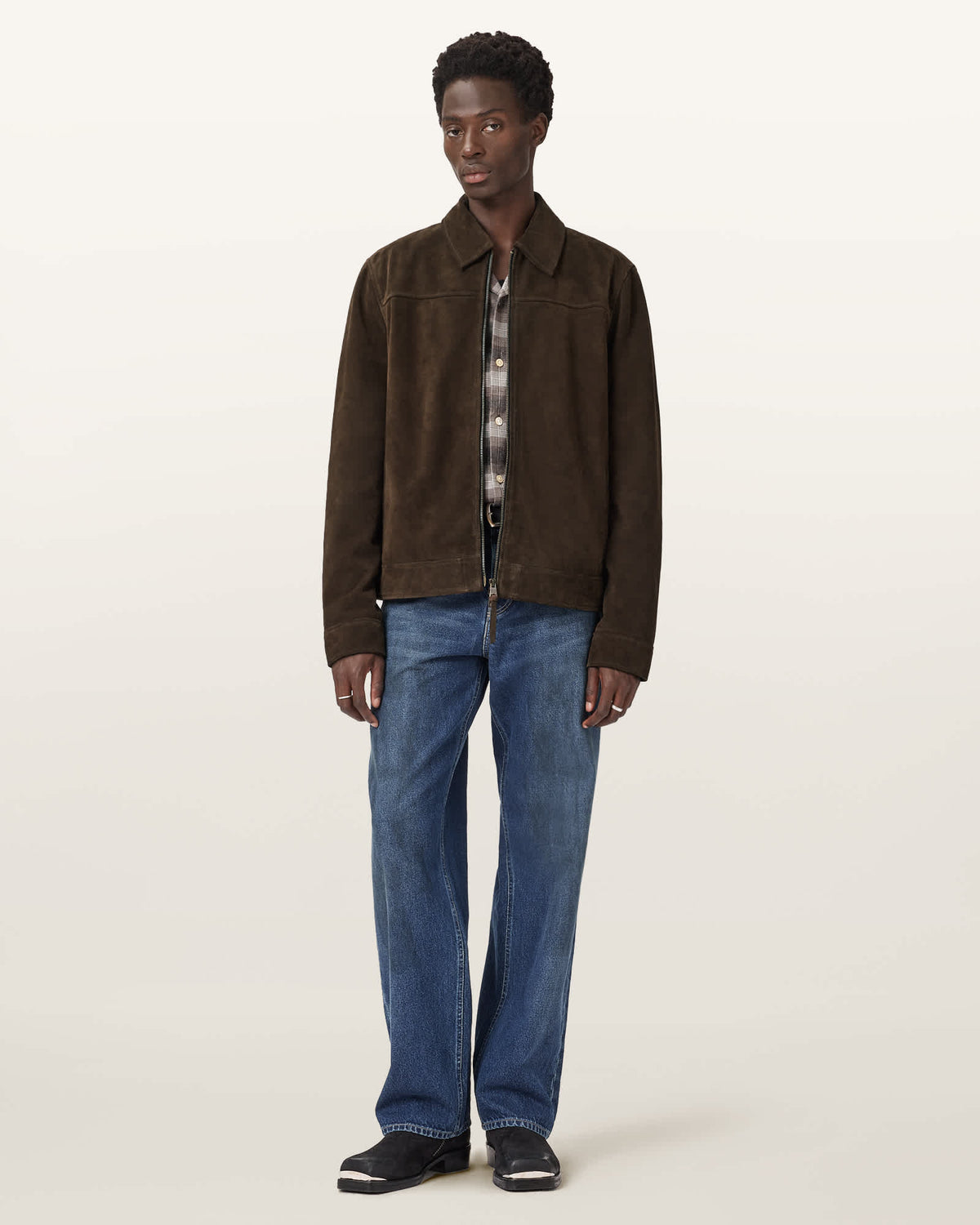 Rhone Suede Jacket COCOA BROWN