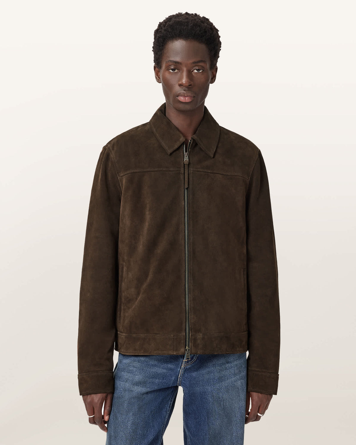 Rhone Suede Jacket COCOA BROWN