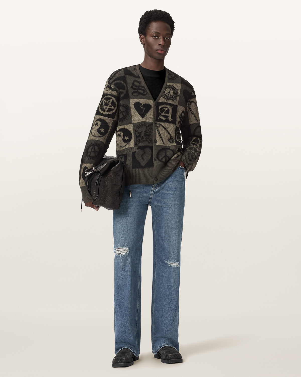 Travis Jacquard Cardigan