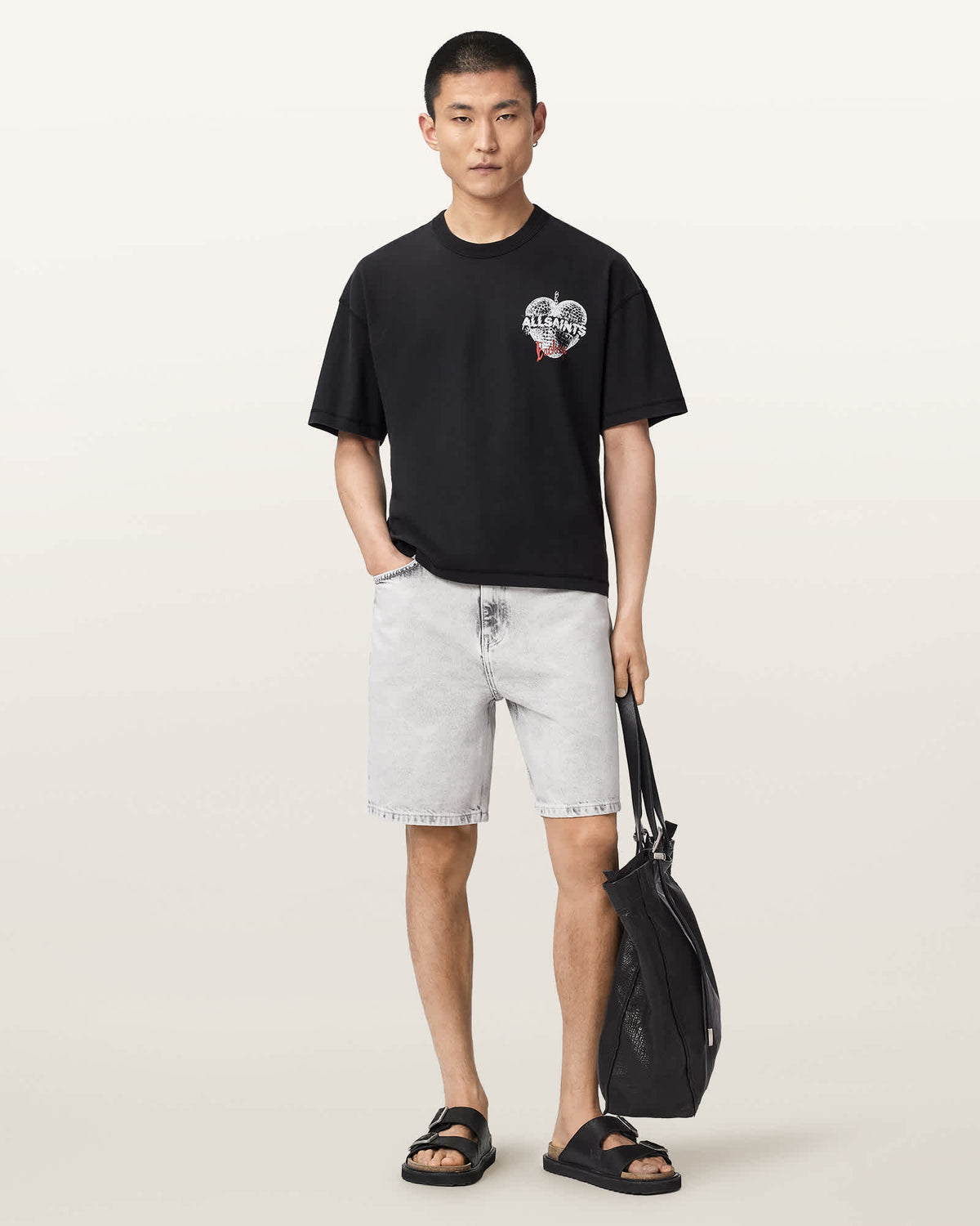 Reflect Short Sleeve Graphic T-Shirt Washed Black
