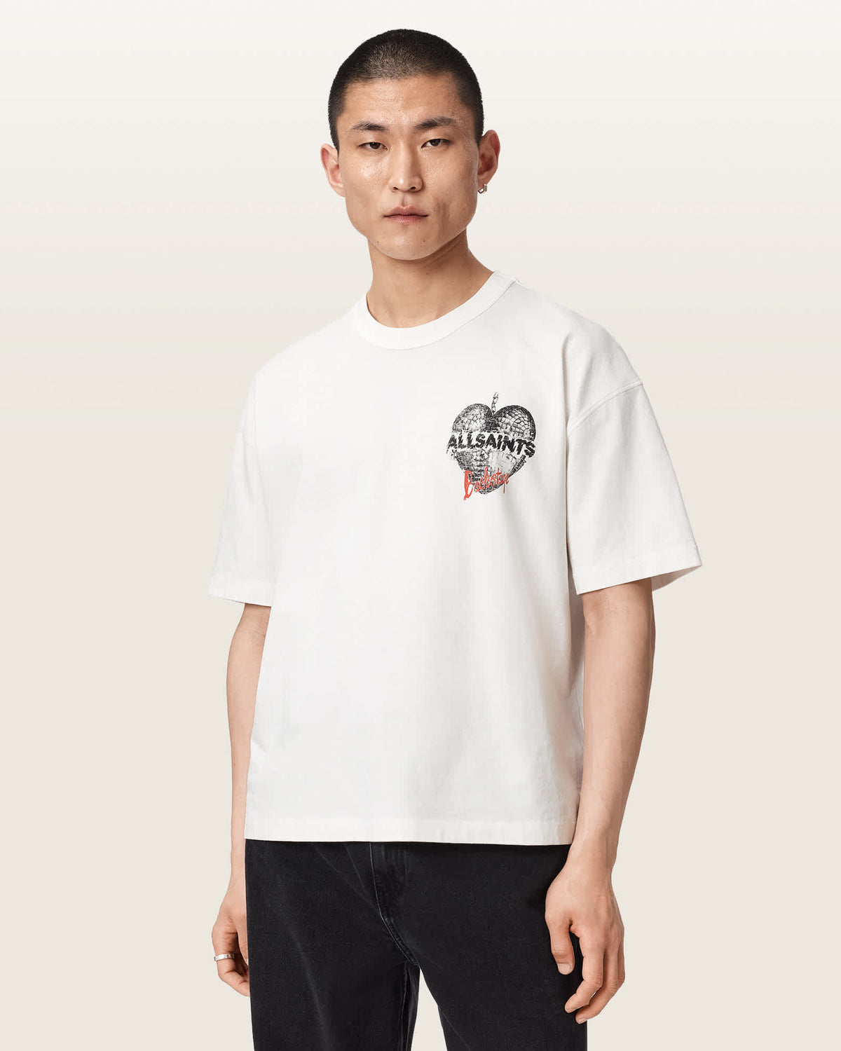 Reflect Short Sleeve Graphic T-Shirt Chalk White