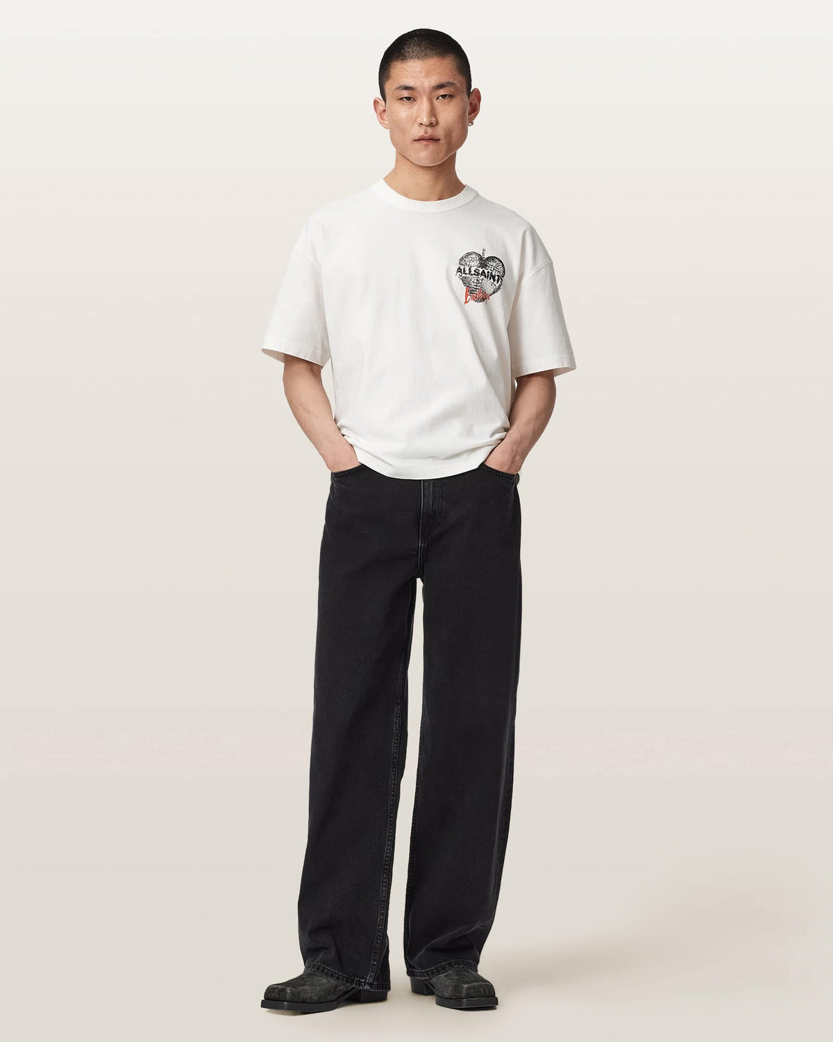 Reflect Short Sleeve Graphic T-Shirt Chalk White