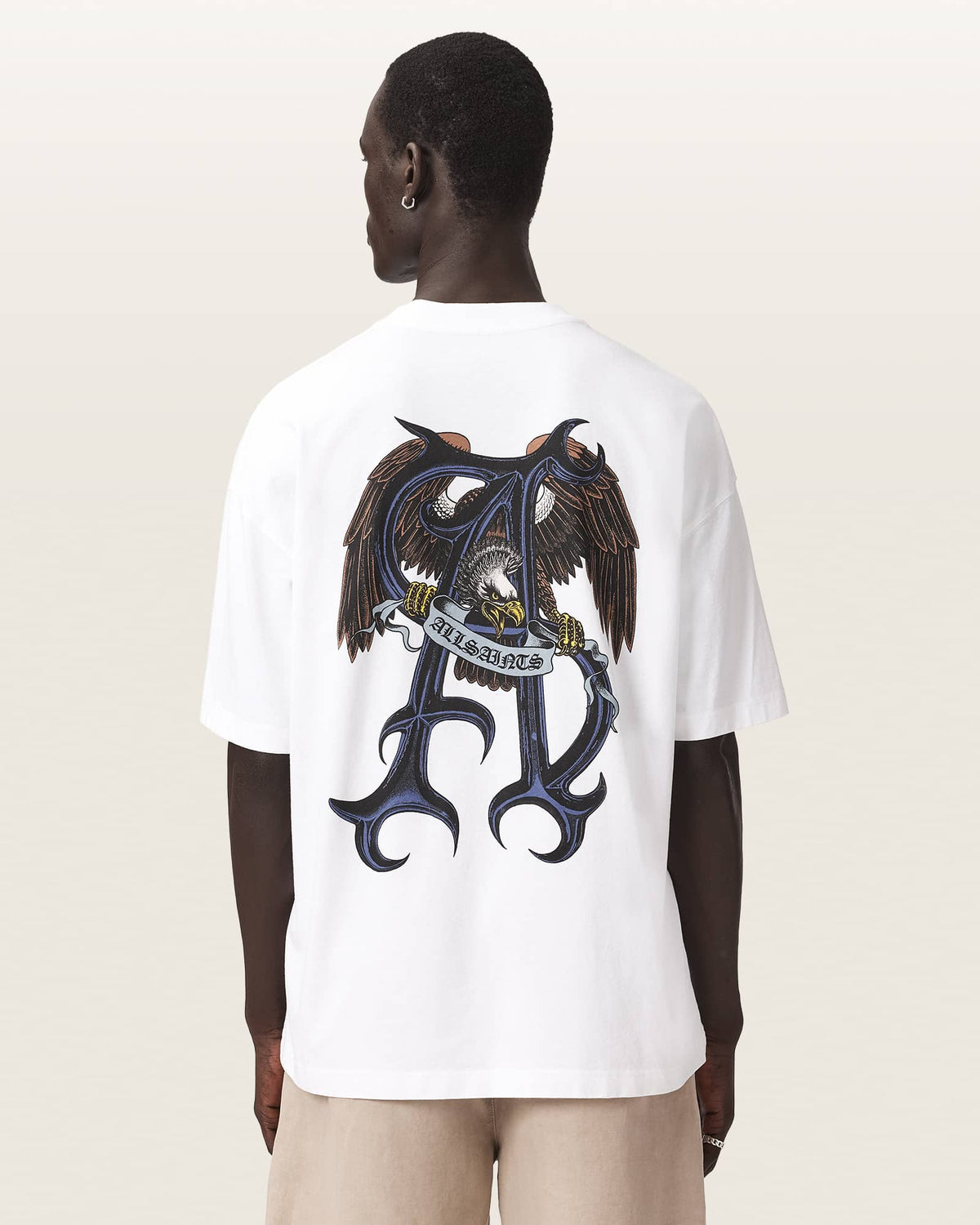 Raptour Oversized Graphic T-Shirt Optic White