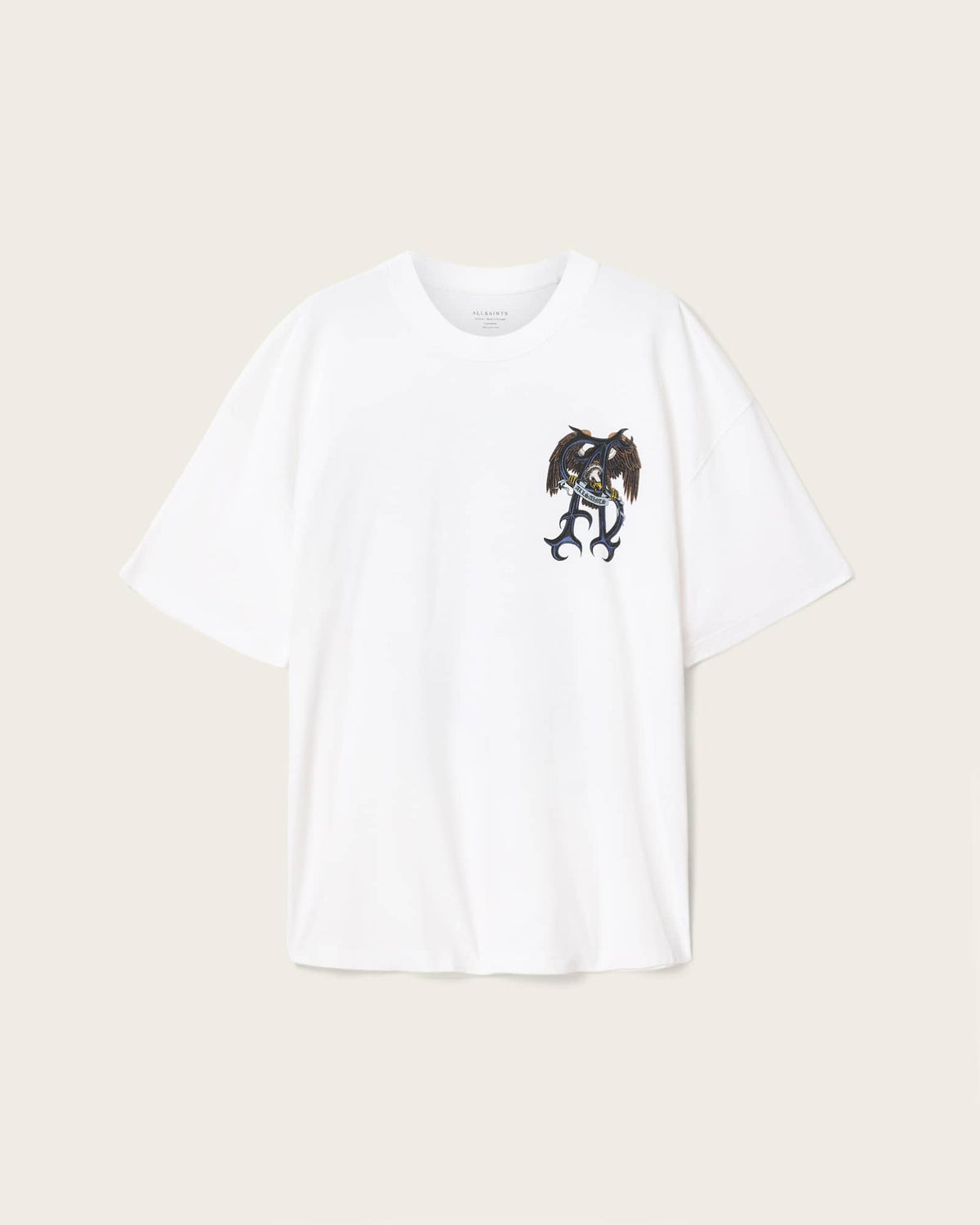 Raptour Oversized Graphic T-Shirt Optic White