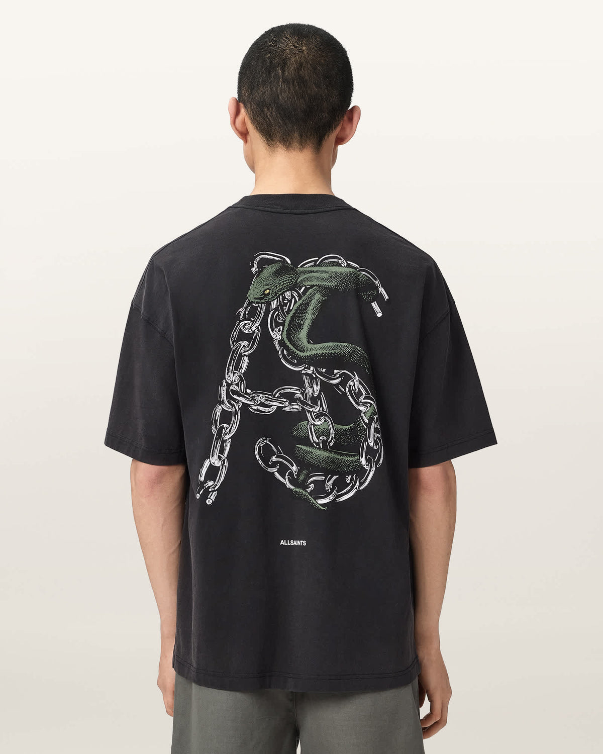 Linx Oversized Short Sleeve T-Shirt Washed Black