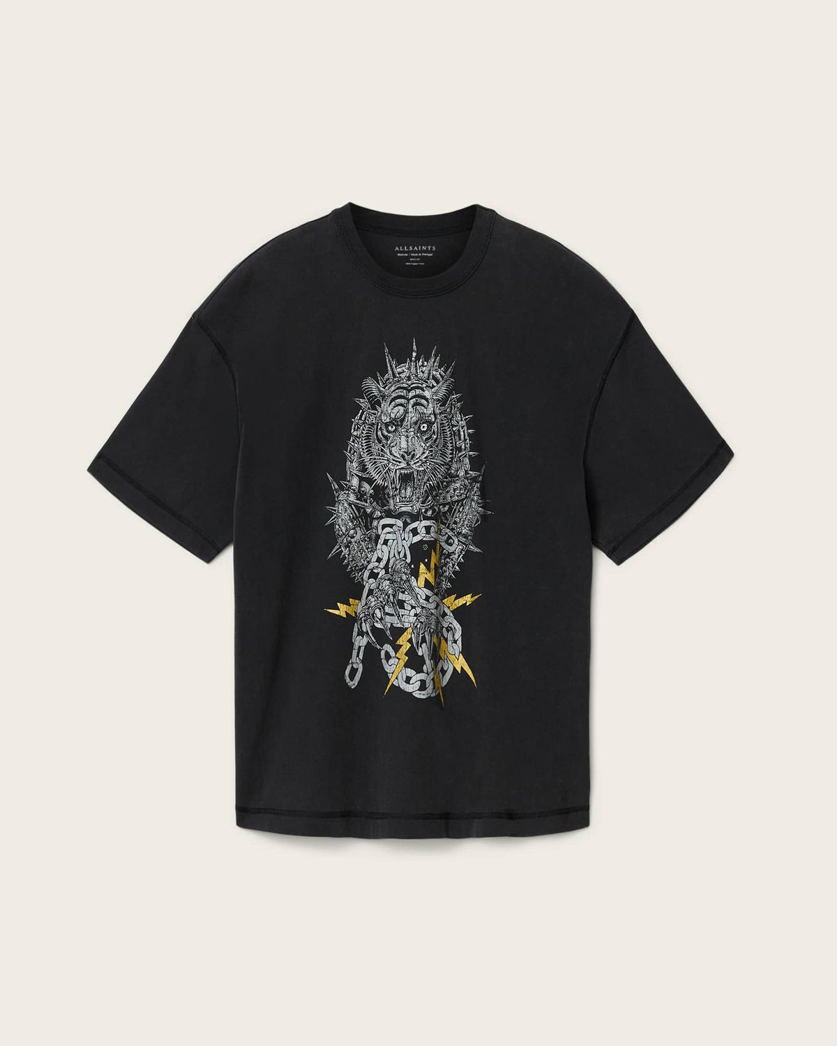 Iron Tiger Short Sleeve Graphic T-Shirt Washed Black