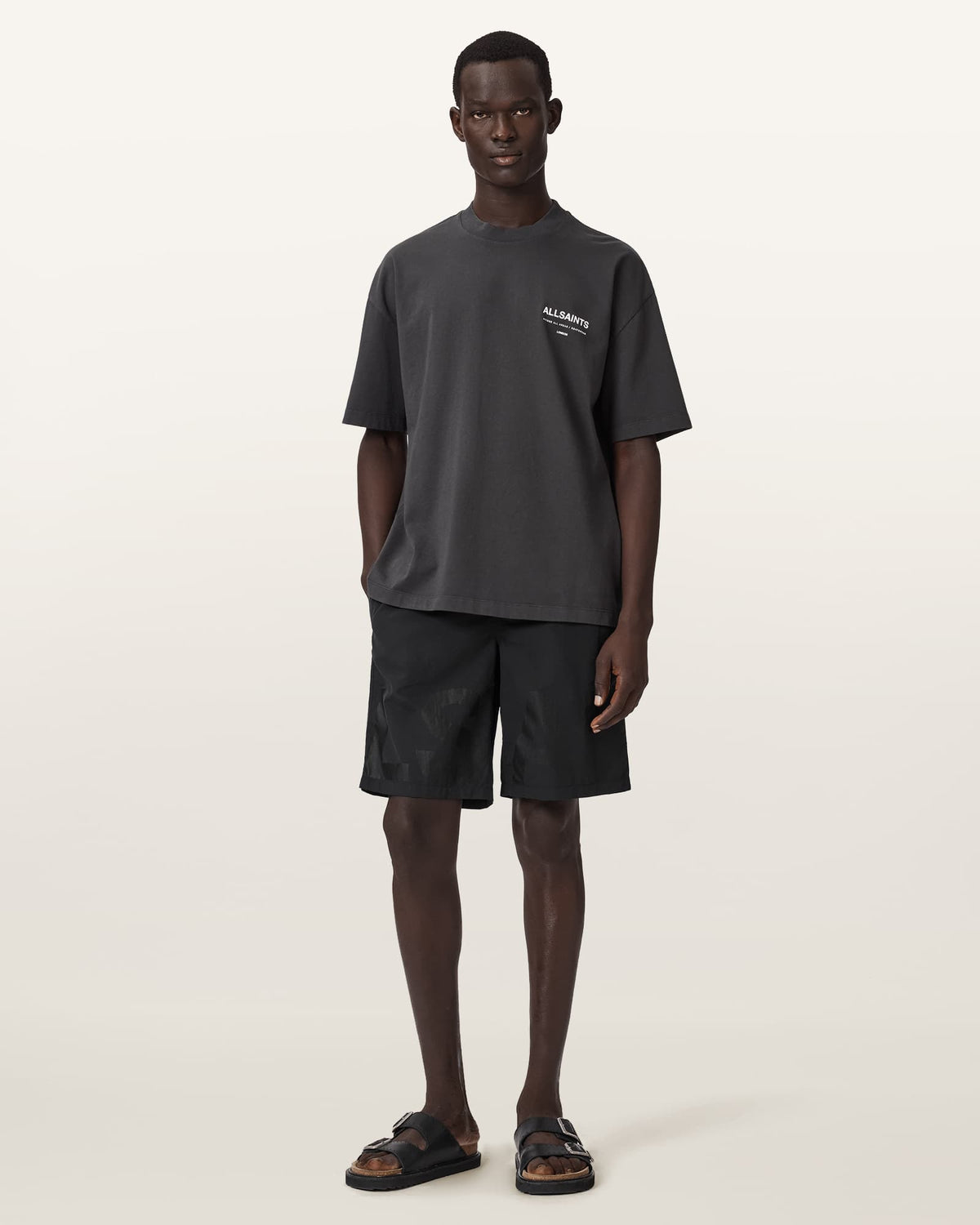 Biggy Slim Fit Swim Shorts Washed Black