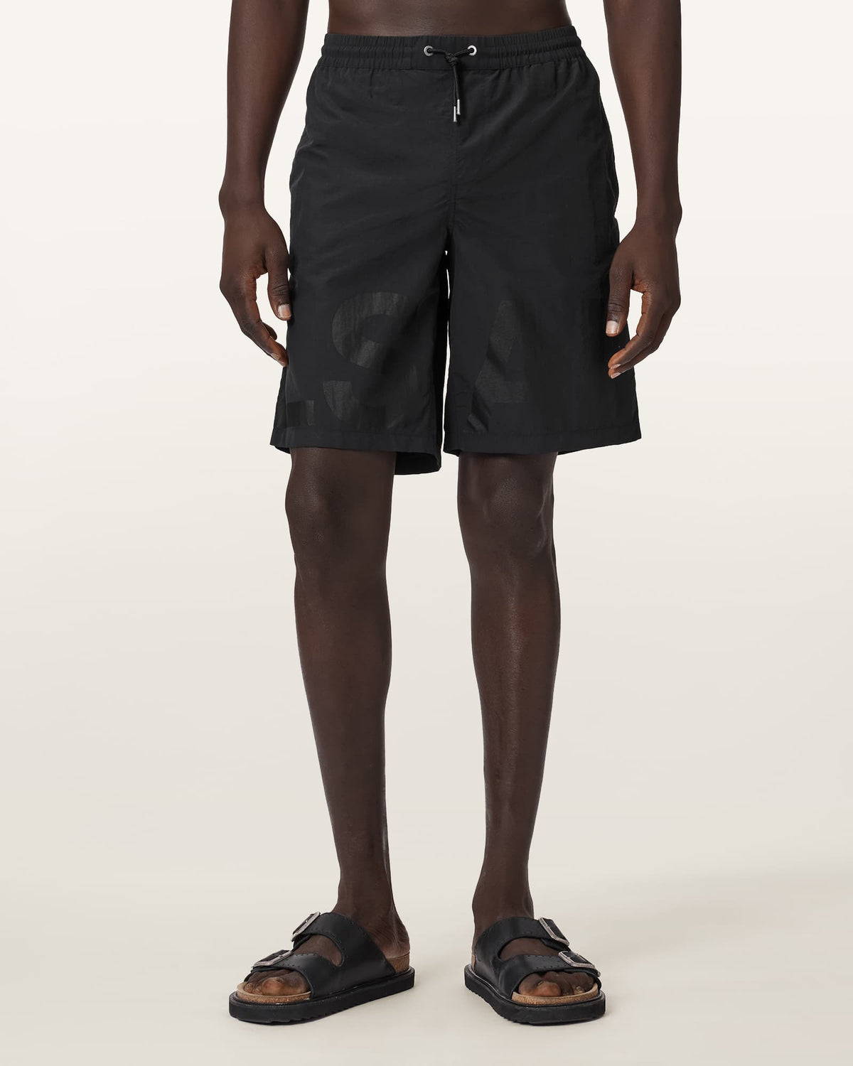 Biggy Slim Fit Swim Shorts Washed Black