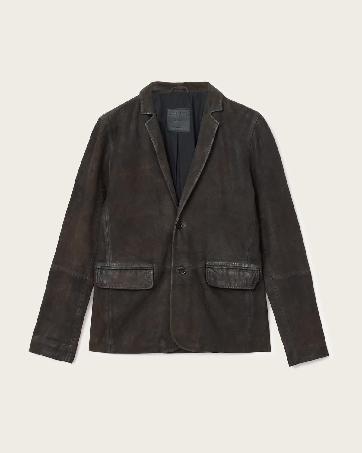 Monet Waxed Suede Blazer MOLE BROWN