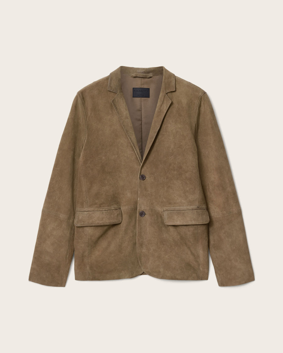 Monet Waxed Suede Blazer DUNE BROWN