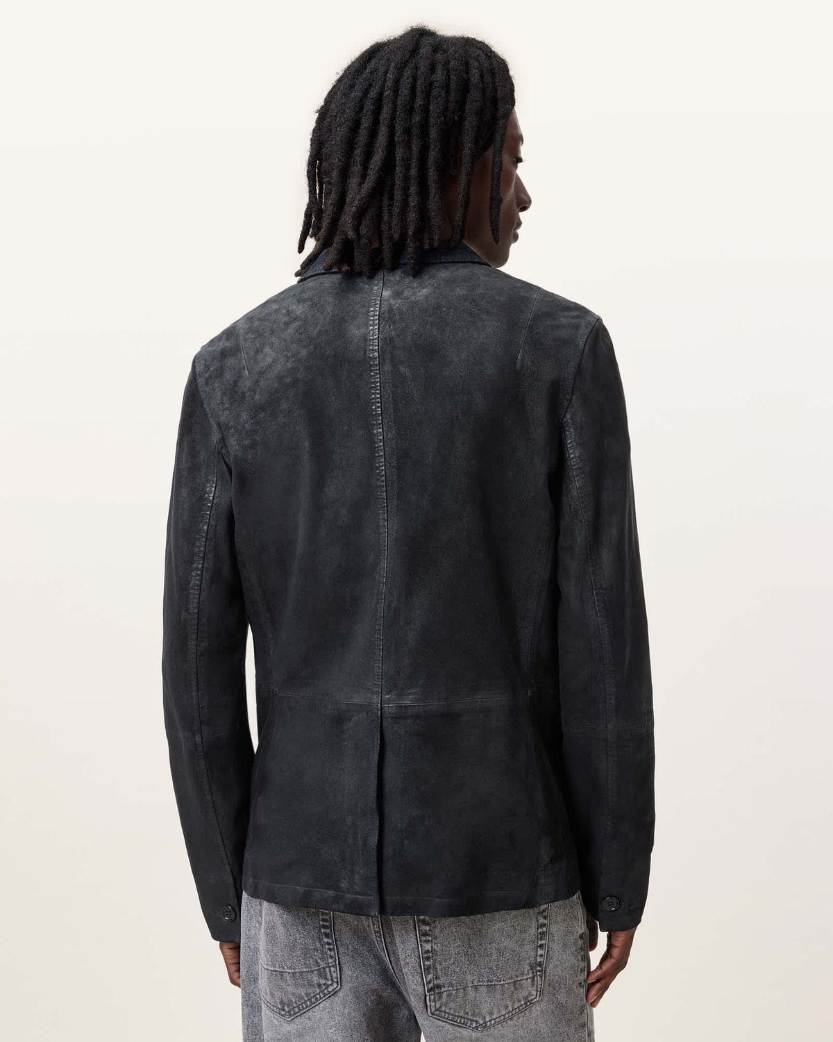 Monet Waxed Suede Blazer MCWAY BLUE
