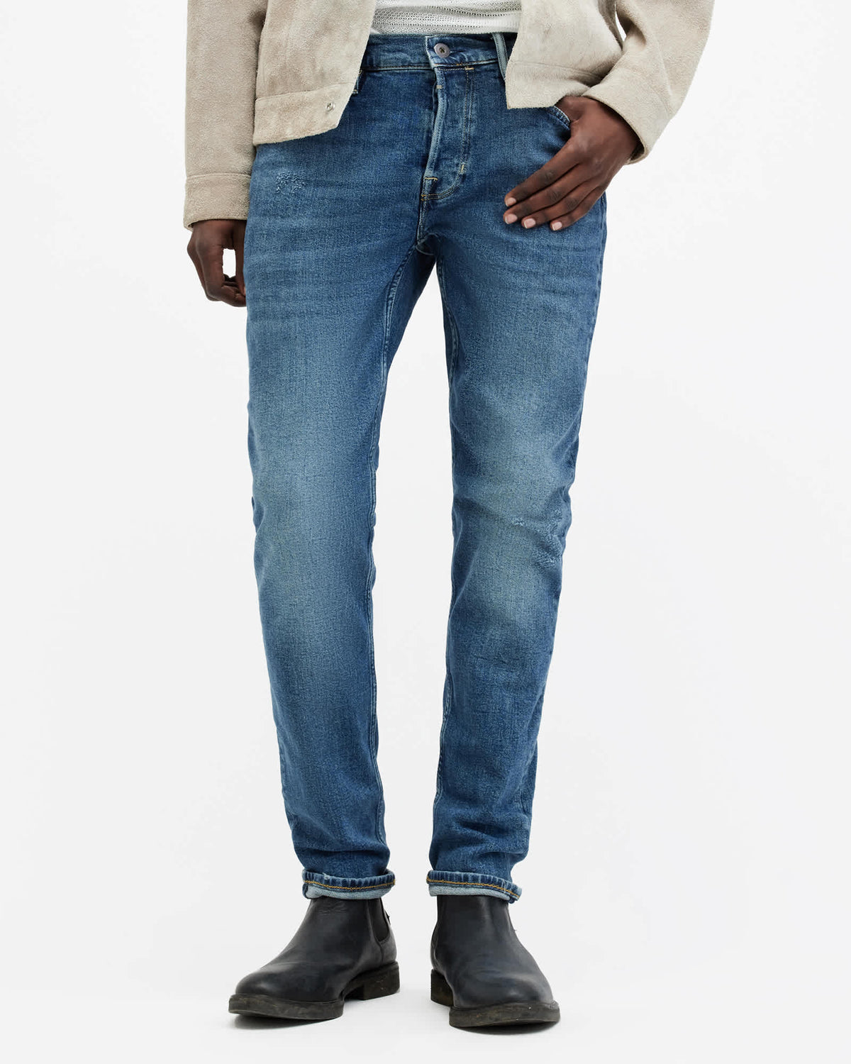 Rex Slim Fit Stretch Denim Jeans Dirty Indigo