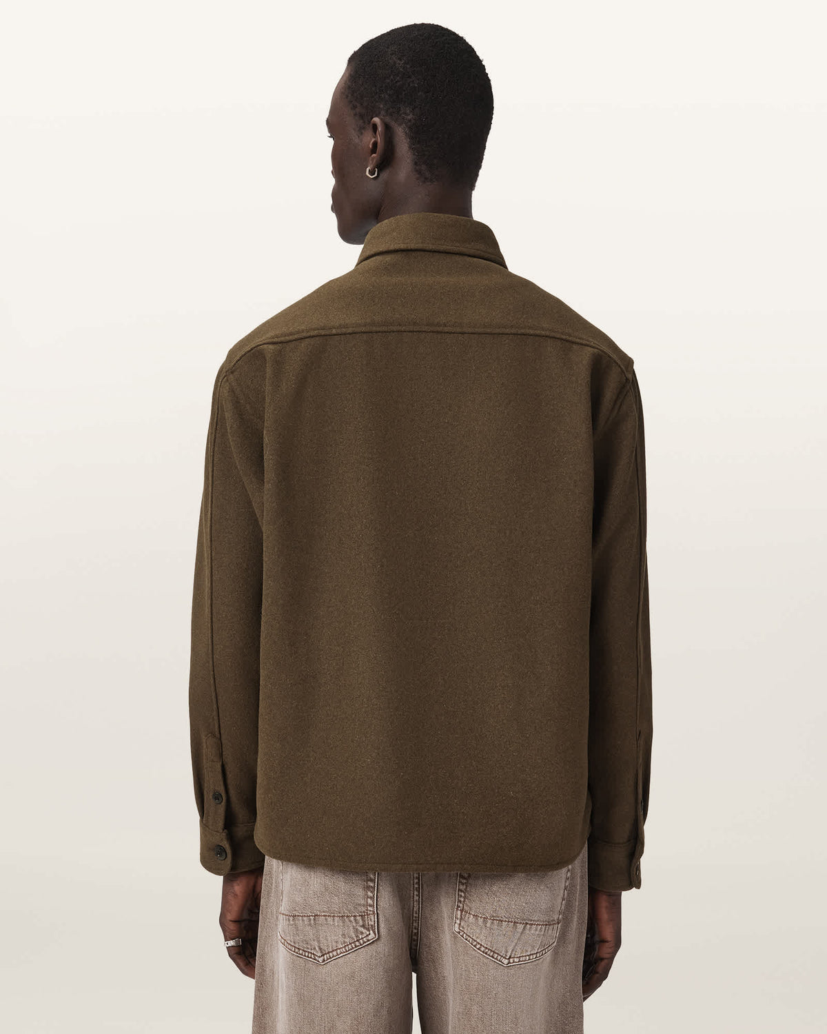 Palermo Long Sleeve Embroidered Shirt KHAKI GREEN