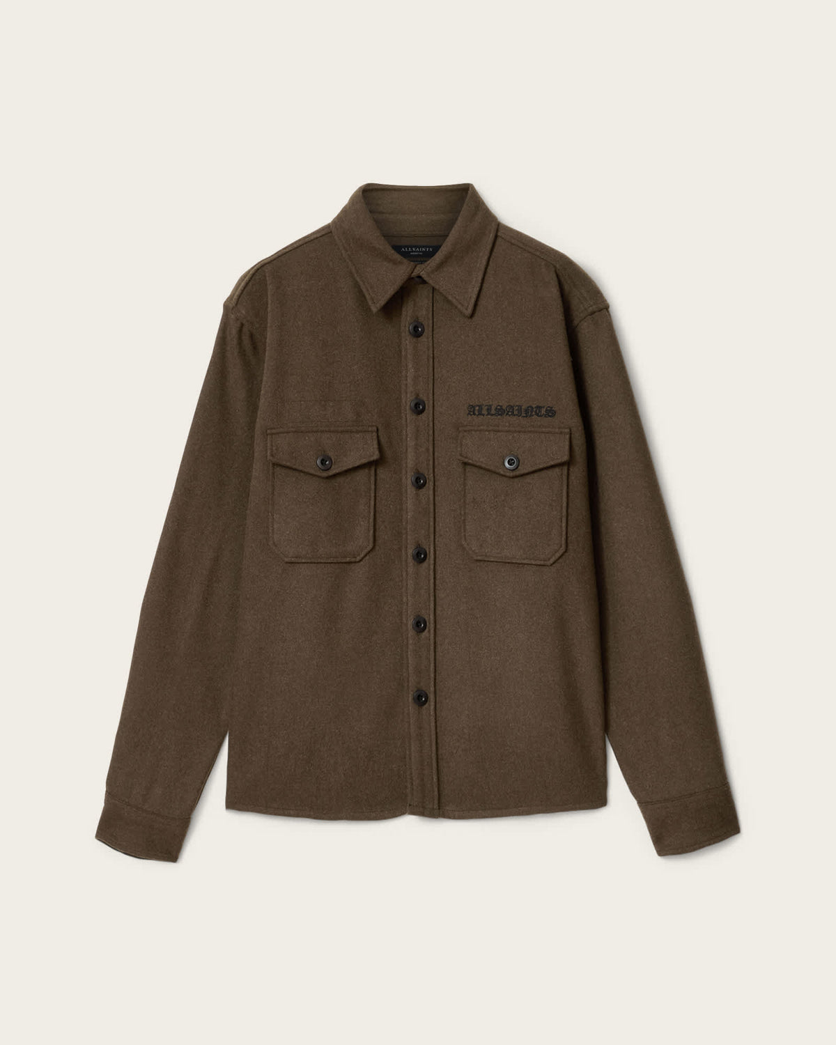 Palermo Long Sleeve Embroidered Shirt KHAKI GREEN