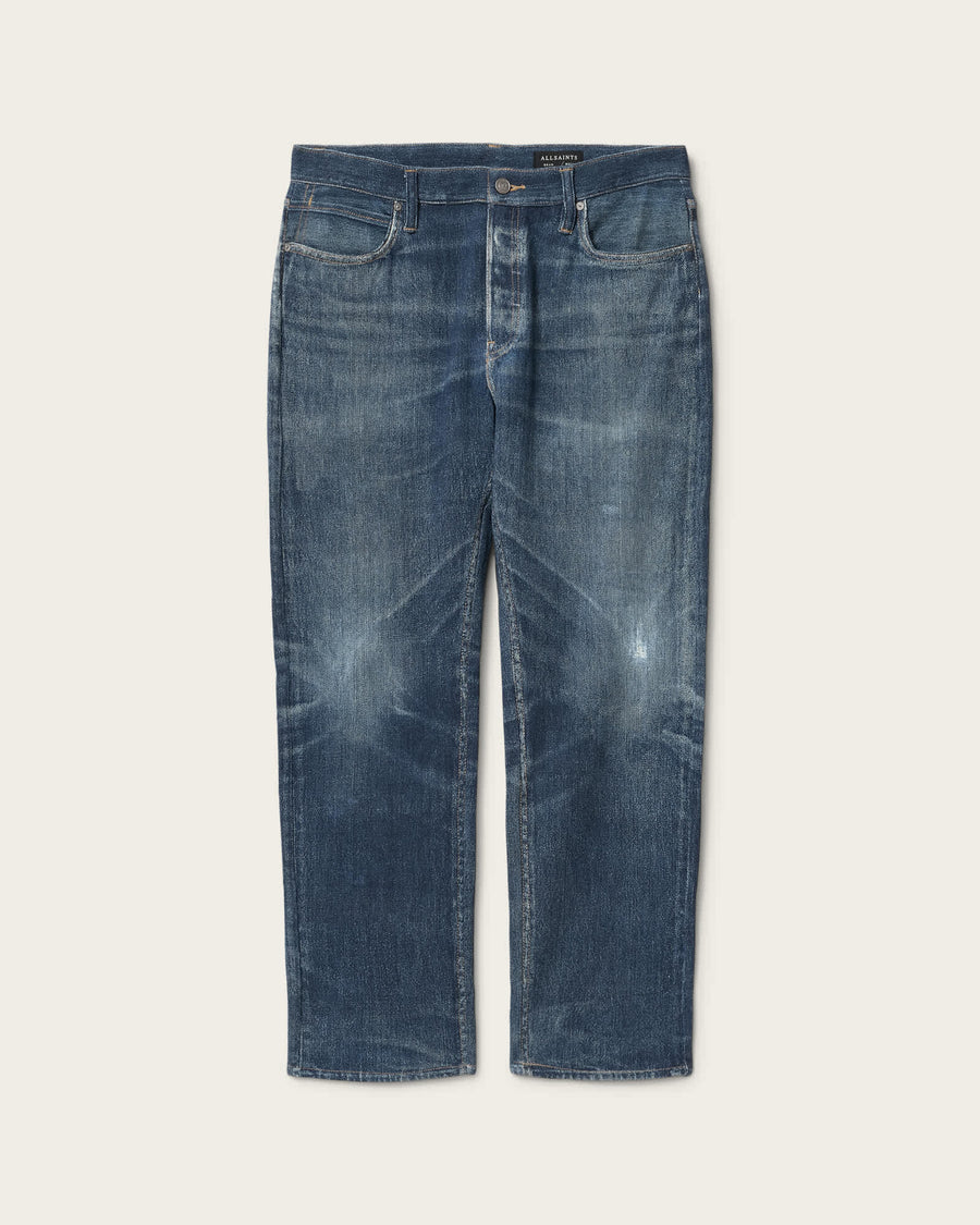 Bead Straight Leg Illusion Trousers ILLUSION INDIGO