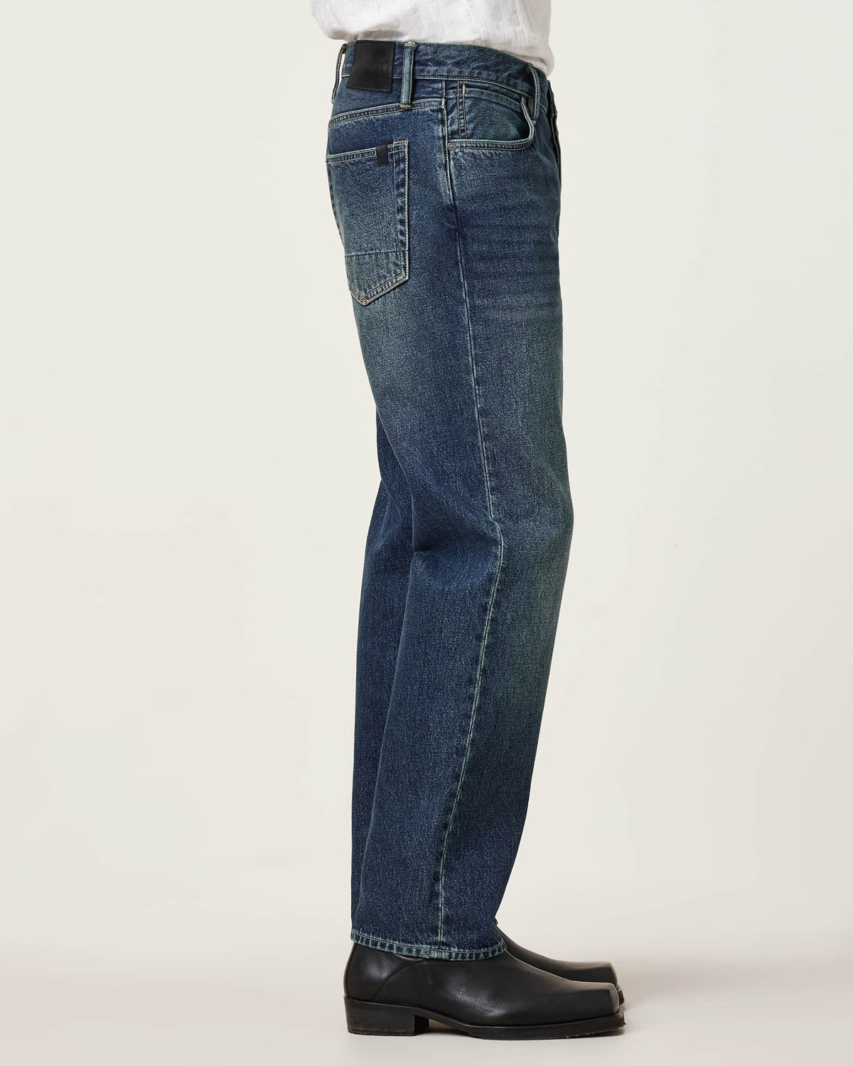 Reid Straight Fit Denim Jeans Indigo Blue
