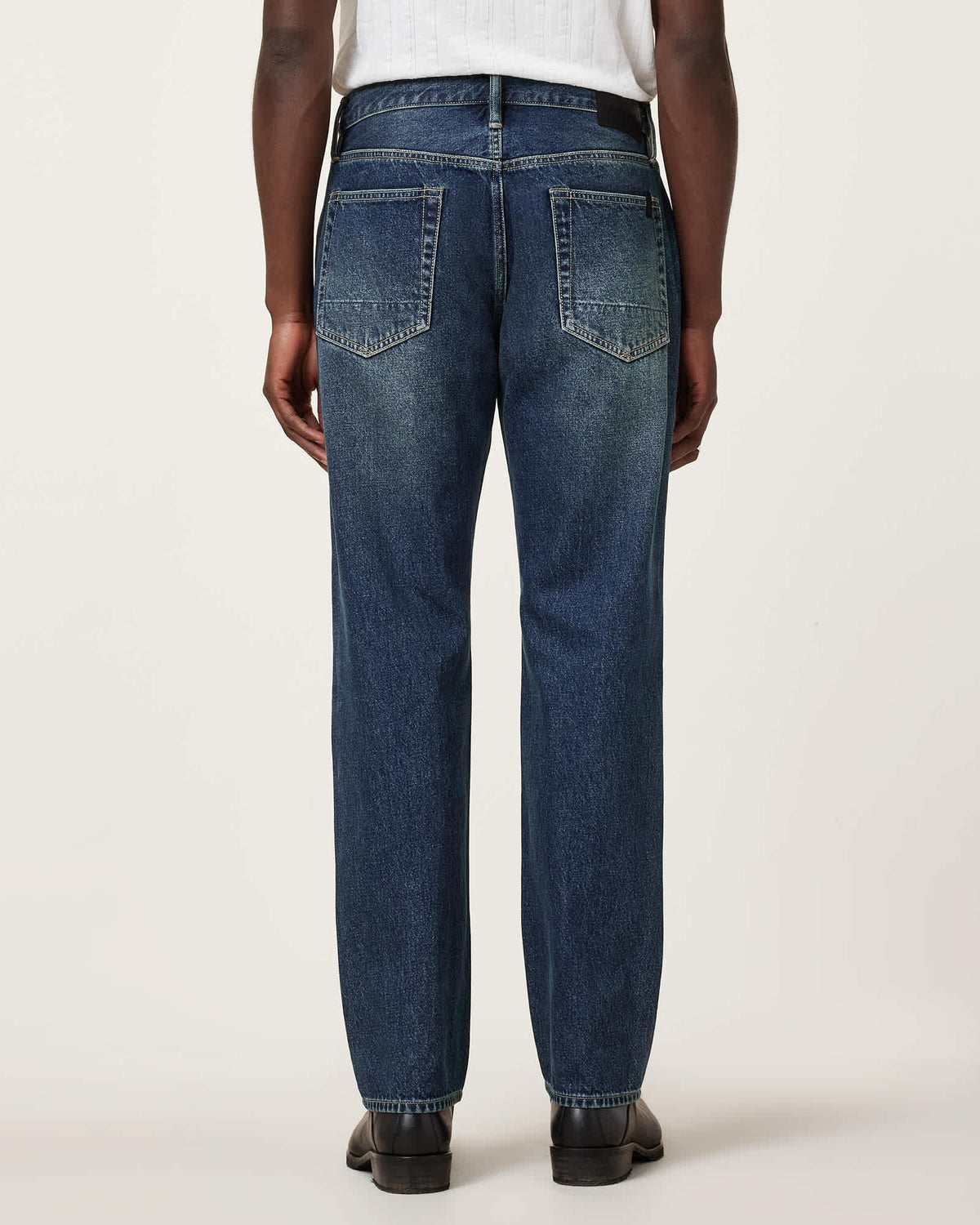 Reid Straight Fit Denim Jeans Indigo Blue