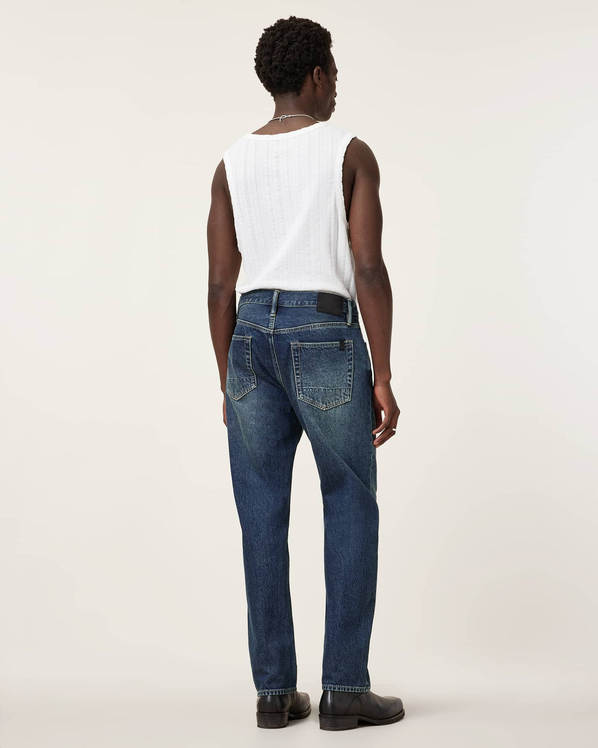 Reid Straight Fit Denim Jeans Indigo Blue