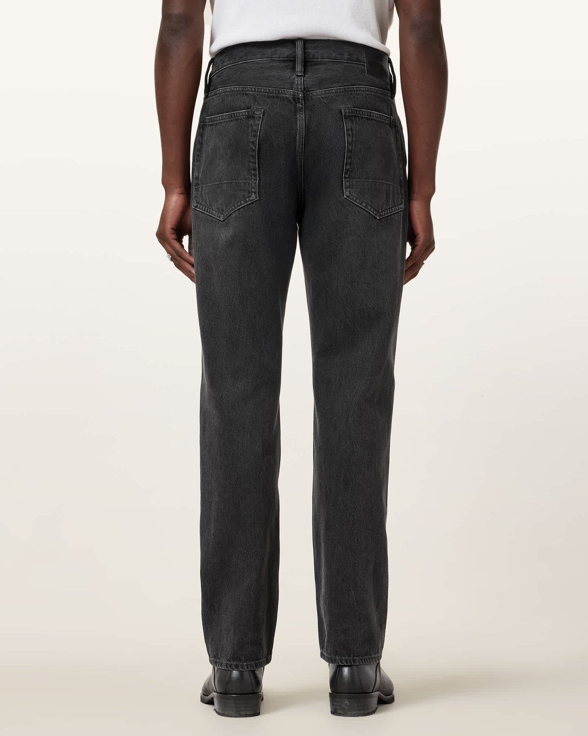 Reid Straight Fit Denim Jeans Black