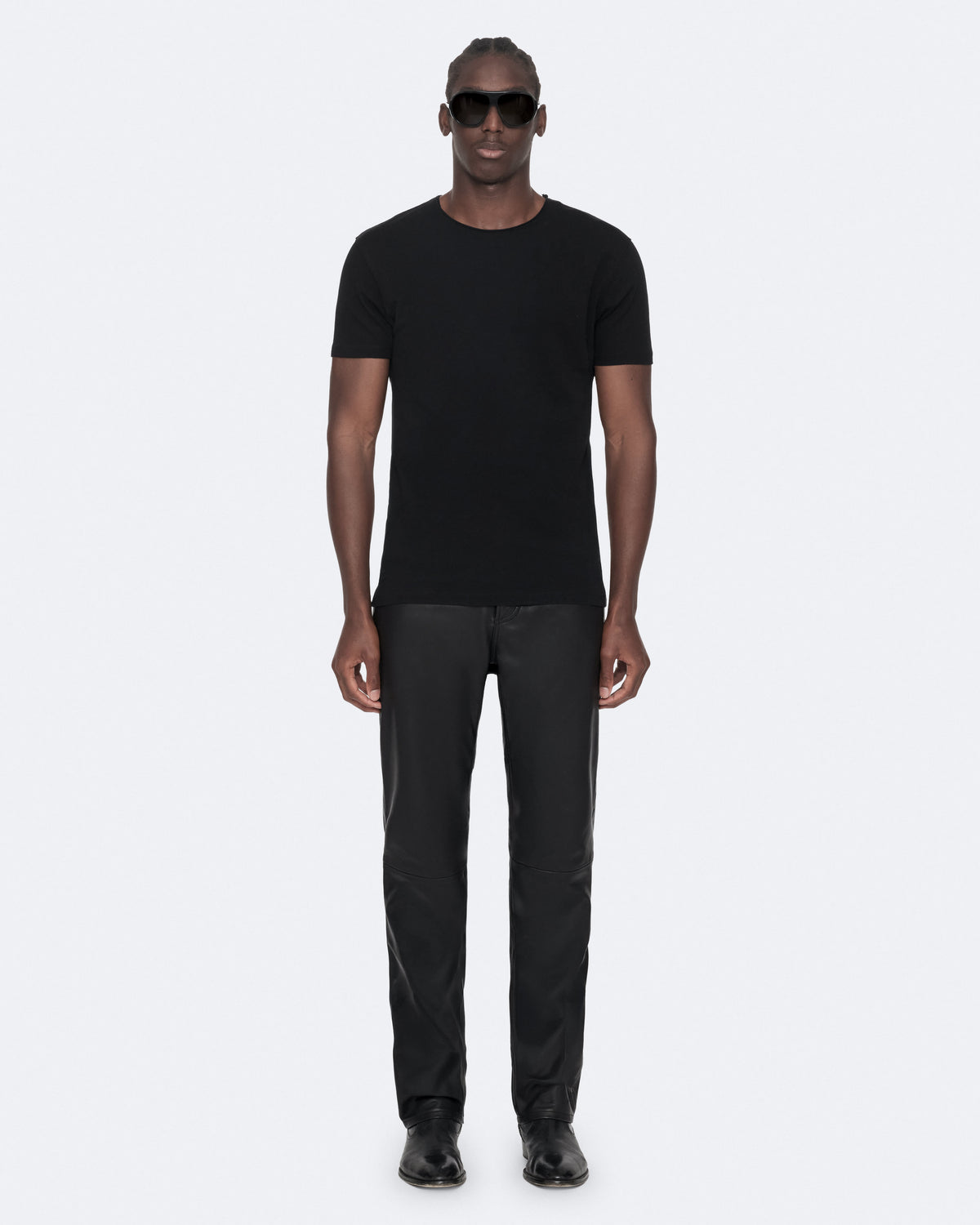 Figure Regular-Fit Cotton T-Shirt Jet Black
