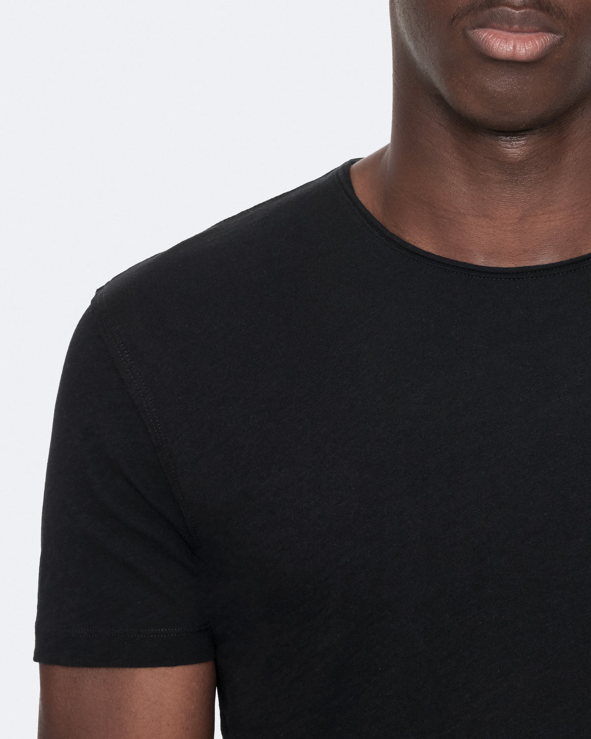 Figure Regular-Fit Cotton T-Shirt Jet Black