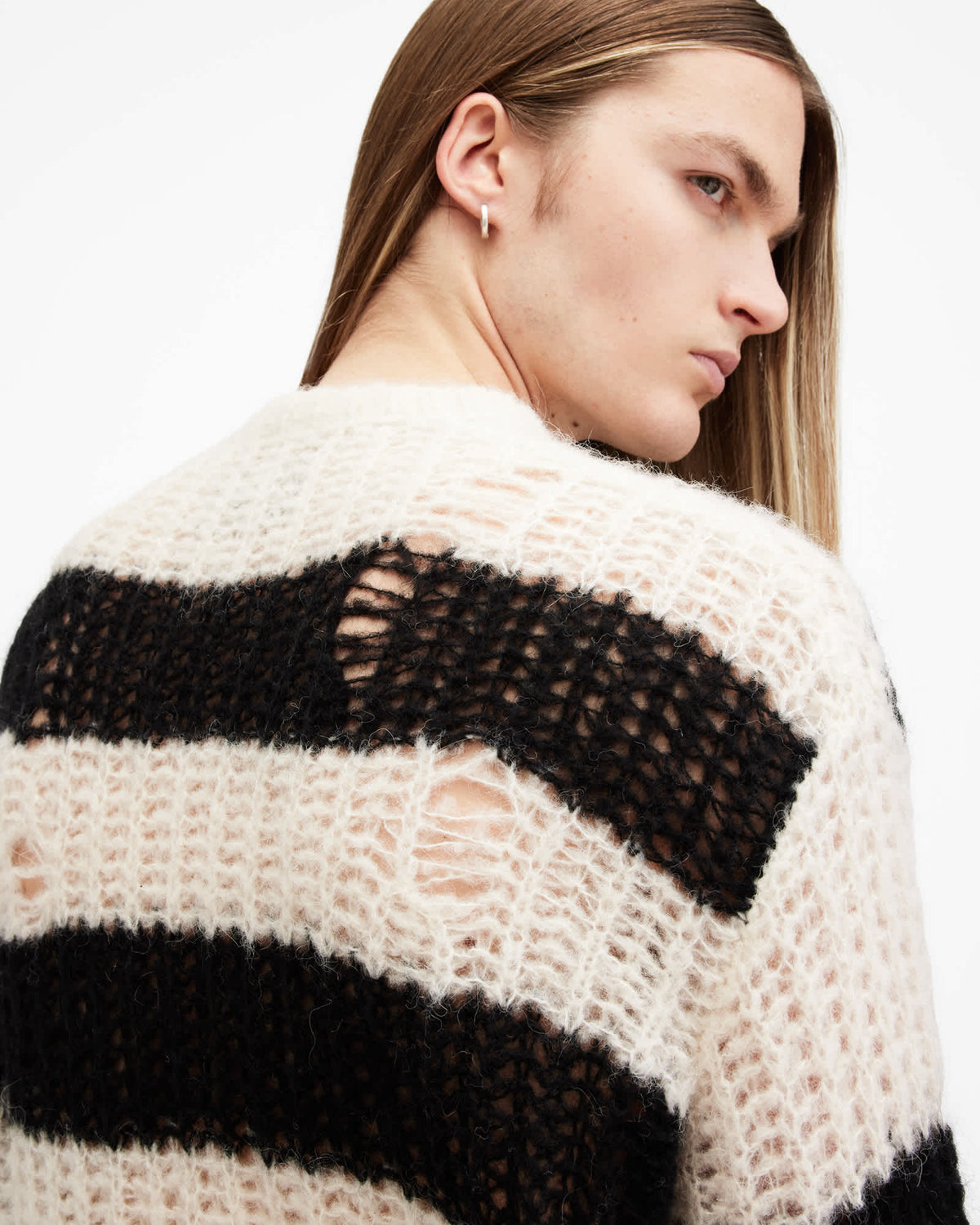 Pip Striped Oversized Jumper ECRU WHITE