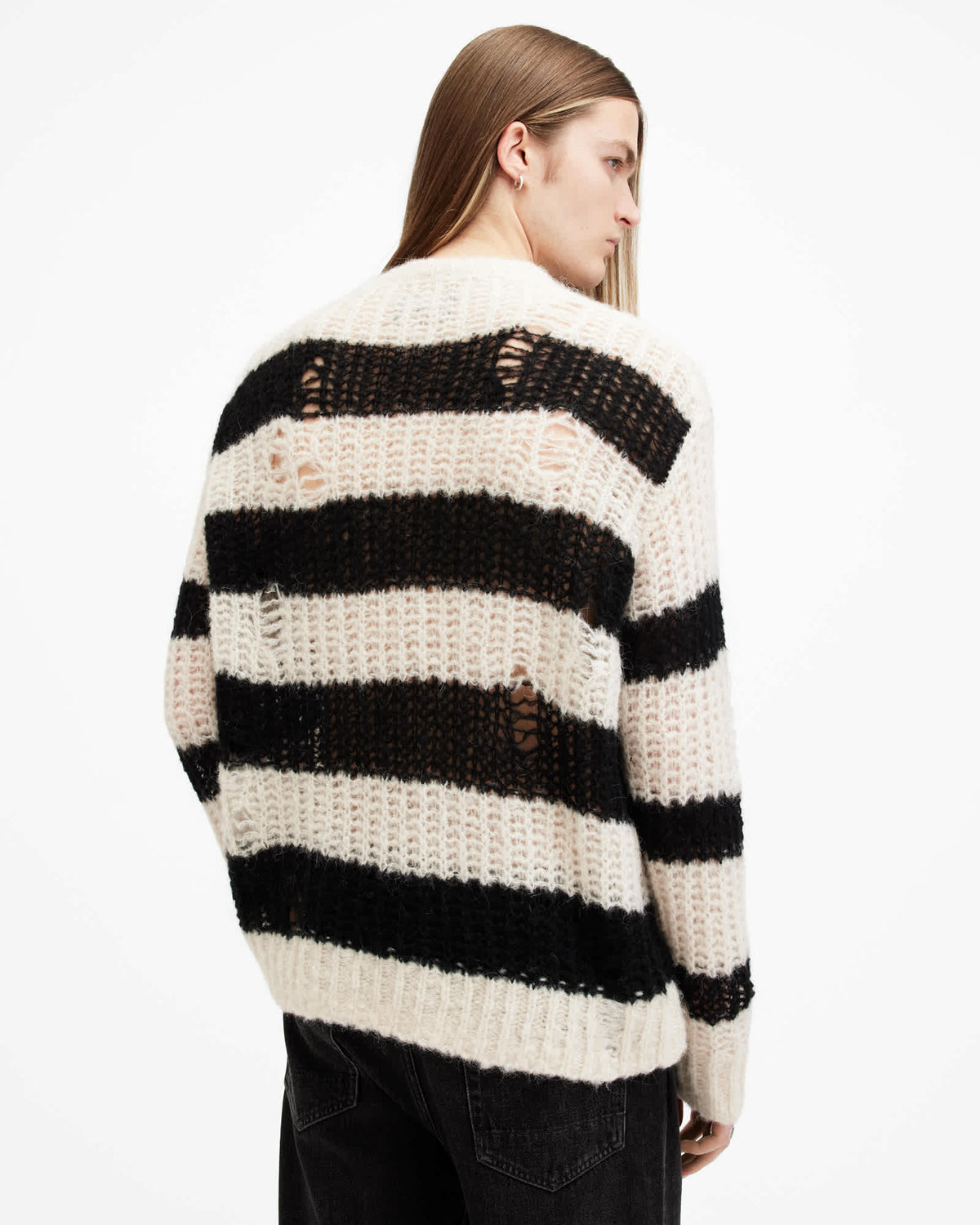Pip Striped Oversized Jumper ECRU WHITE