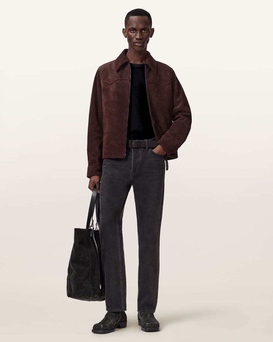 Dellcot Suede Jacket OXBLOOD RED