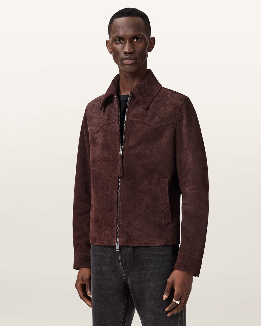 Dellcot Suede Jacket OXBLOOD RED