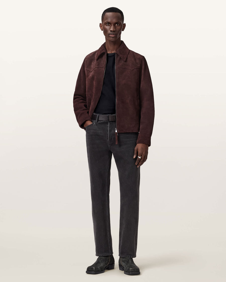 Dellcot Suede Jacket OXBLOOD RED