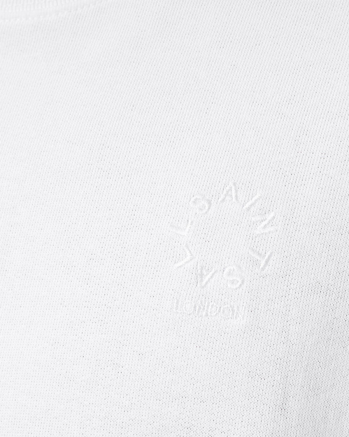 Haven Embroidered Logo Oversized T-Shirt Optic White