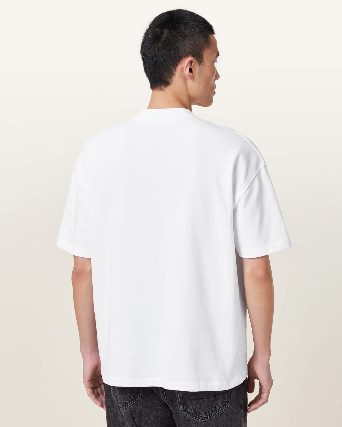 Haven Embroidered Logo Oversized T-Shirt Optic White