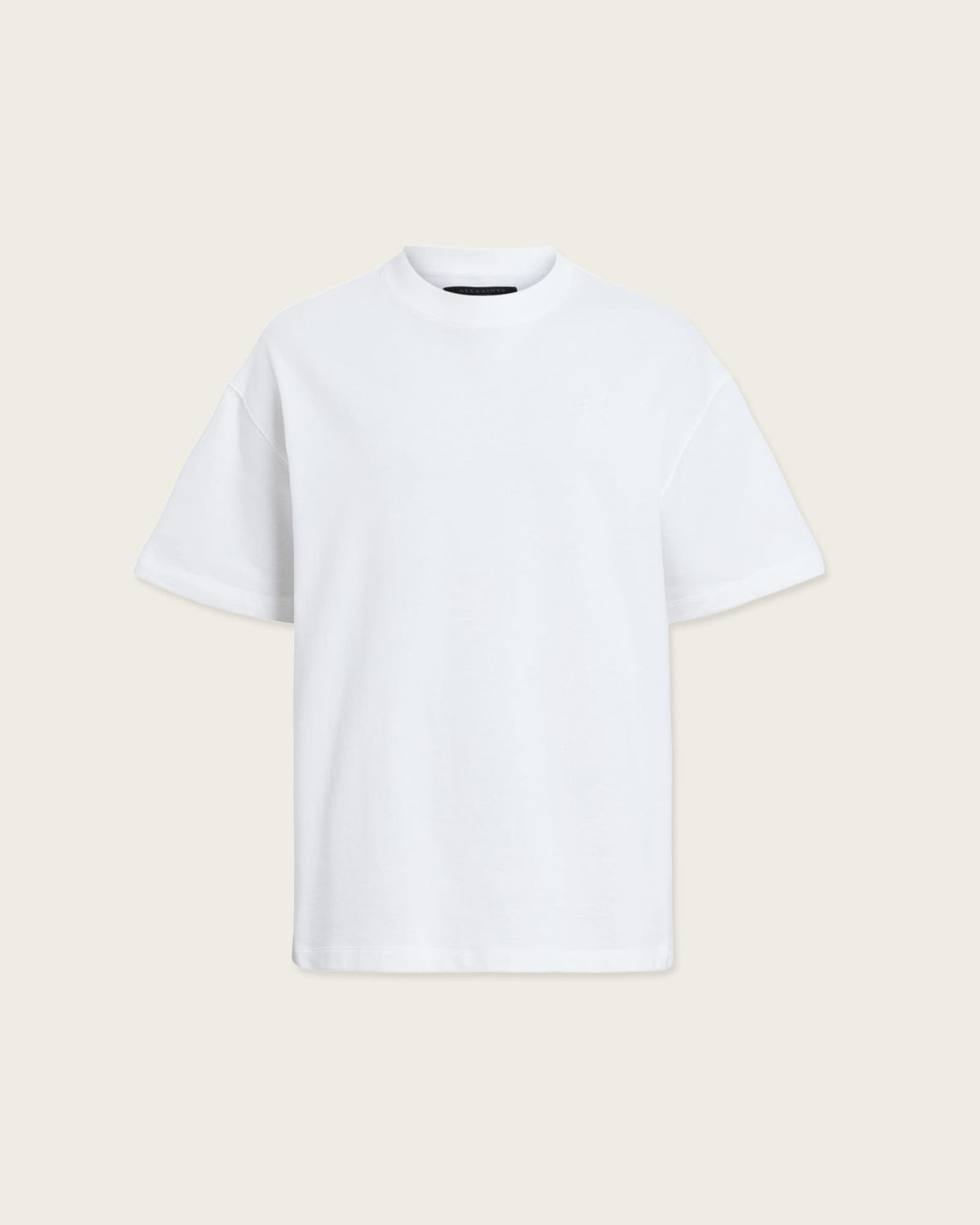 Haven Embroidered Logo Oversized T-Shirt Optic White