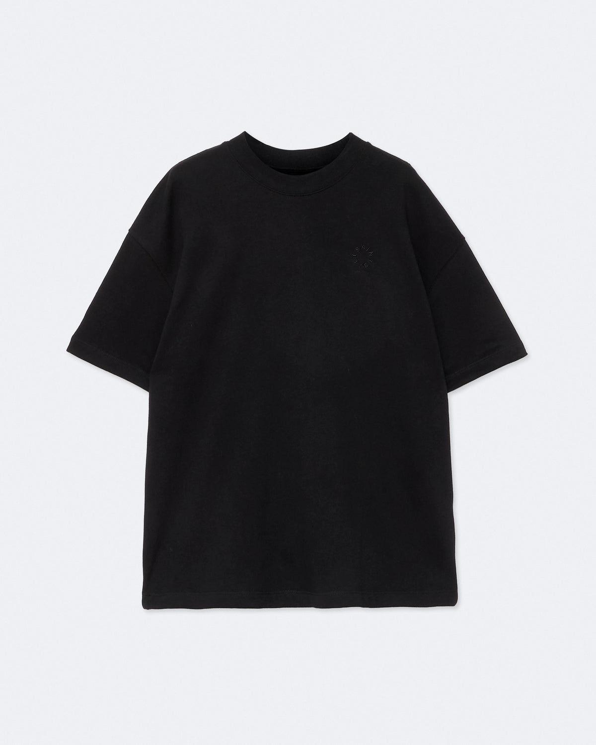 Haven Embroidered Logo Oversized T-Shirt Jet Black