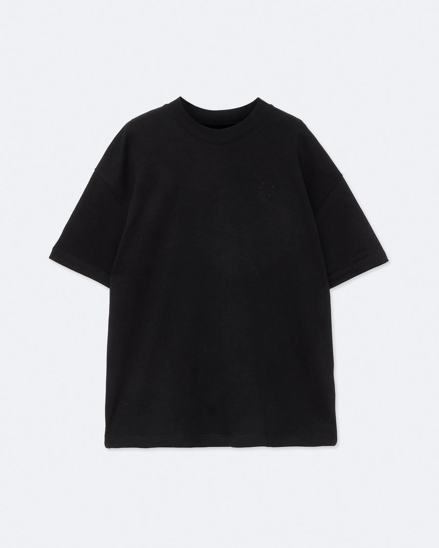 Haven Embroidered Logo Oversized T-Shirt Jet Black