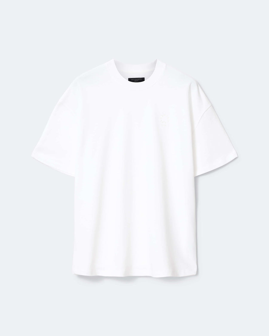 Haven Embroidered Logo Oversized T-Shirt ASHEN WHITE