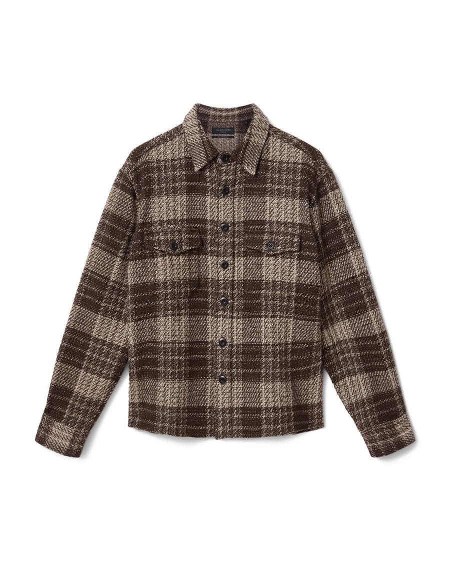 SHIRT M029SF HOT CHOC BROWN