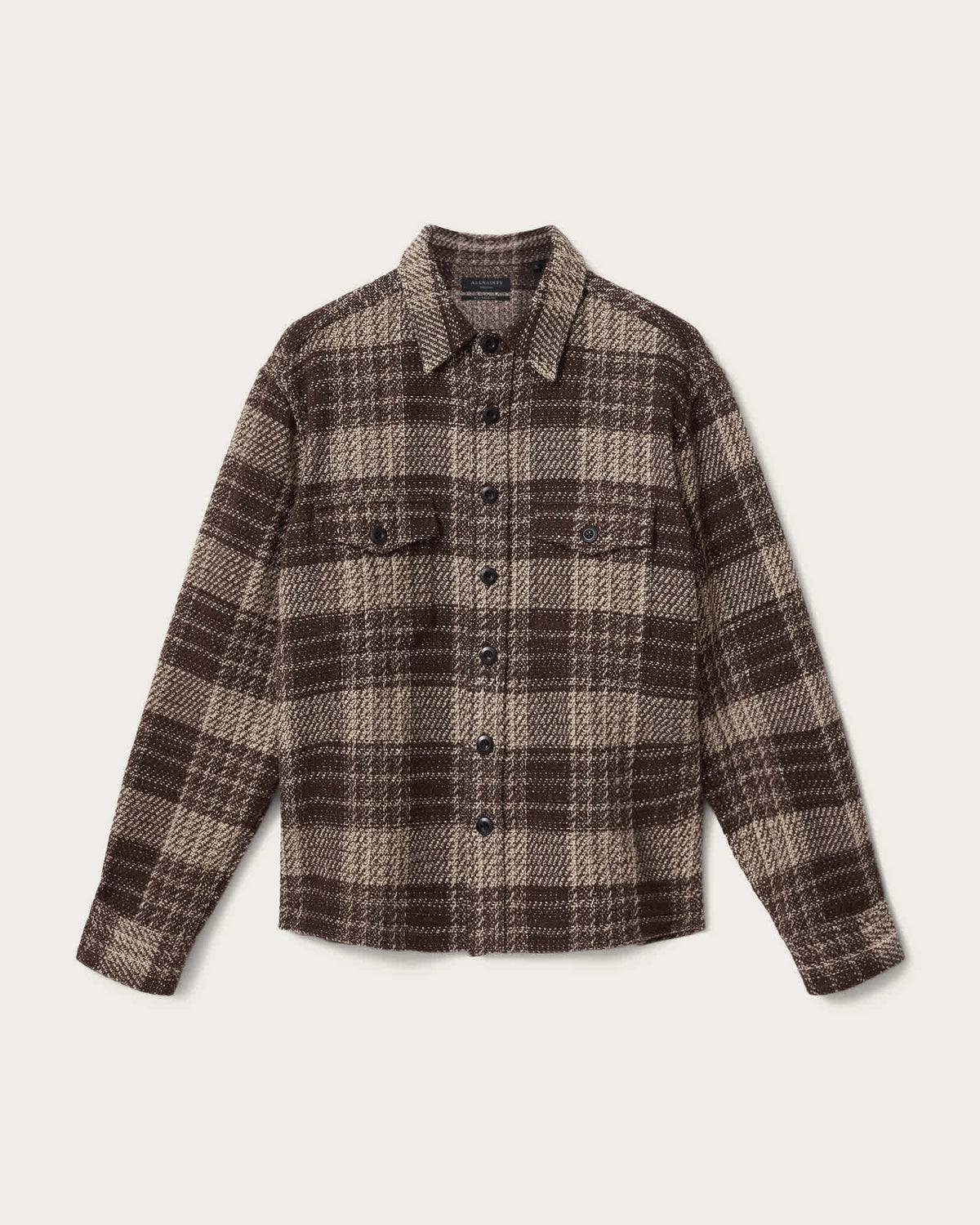 SHIRT M029SF HOT CHOC BROWN