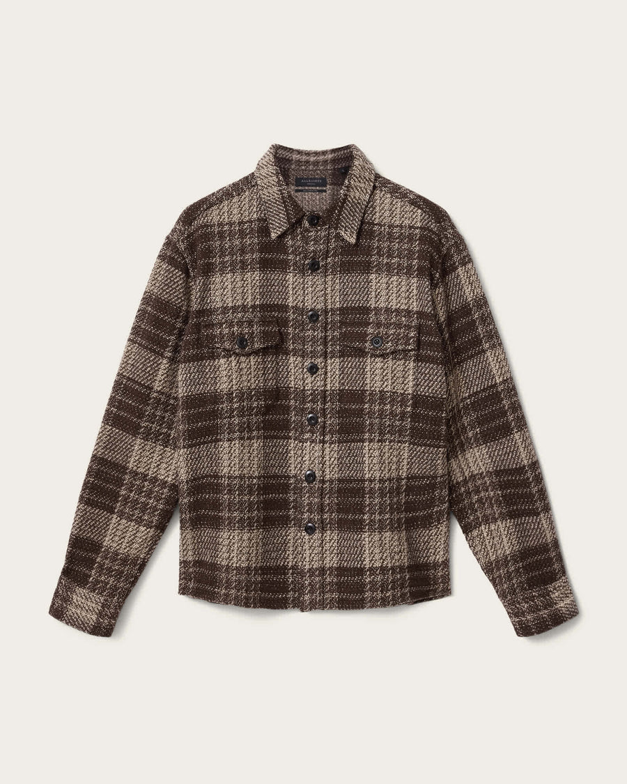SHIRT M029SF HOT CHOC BROWN