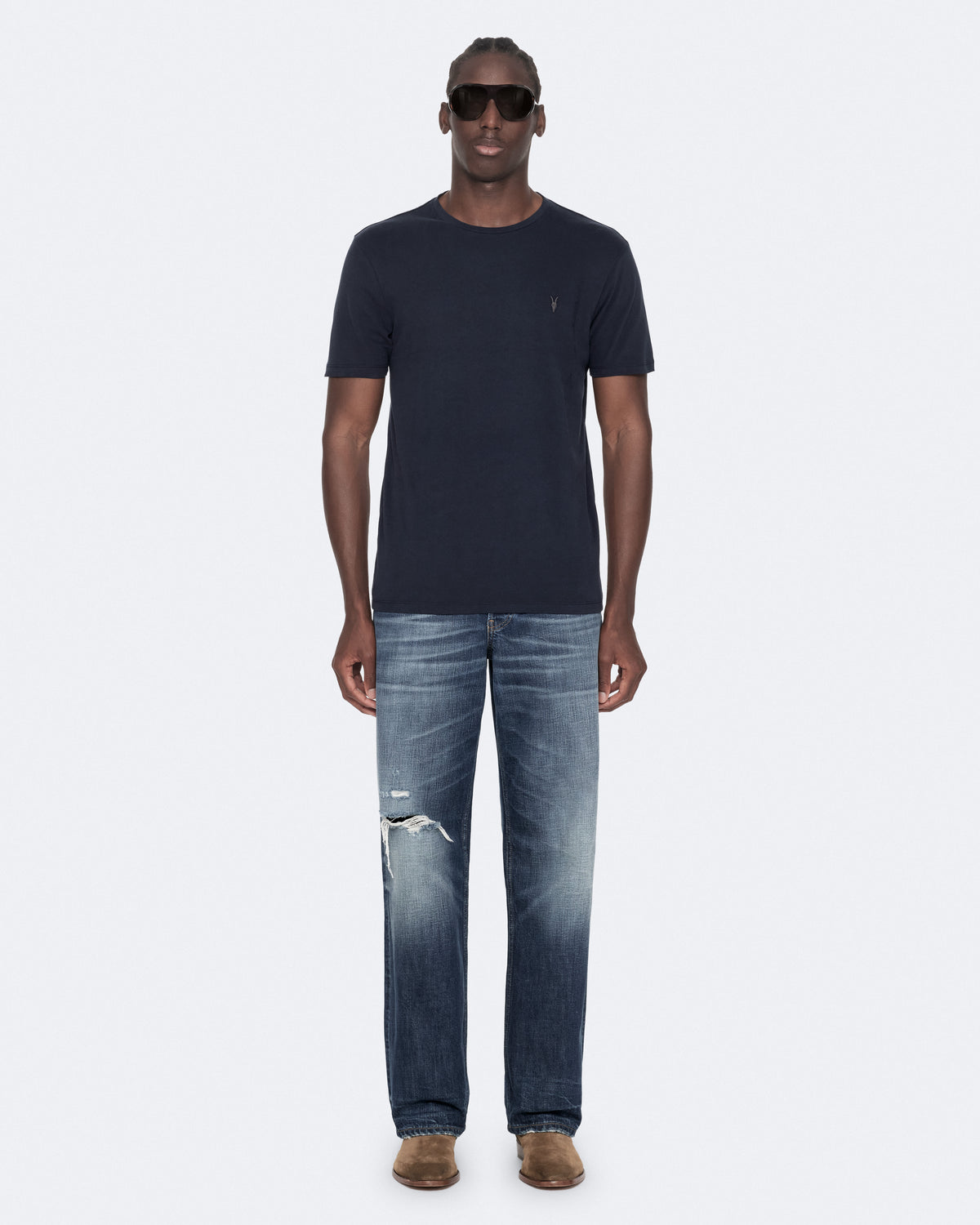 Brace Brushed Cotton Crew Neck T-Shirt